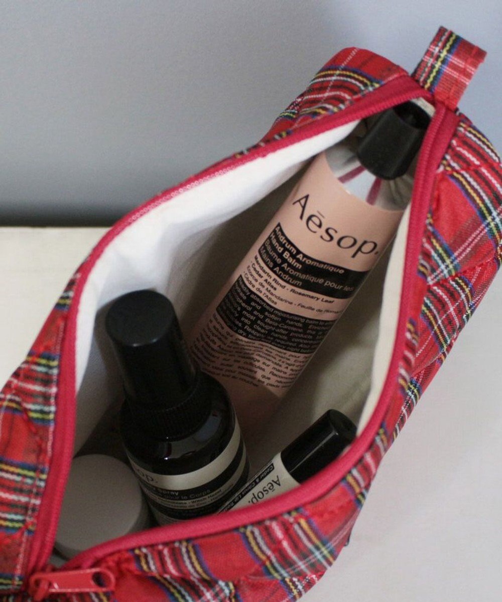 ROOTOTE 3620【トートのおともに】WR.ポーチ.チェックキルト-C 