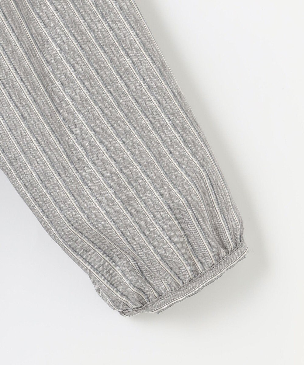 J.PRESS LADIES L プロビスストライプチェック フリルネック カットソー 