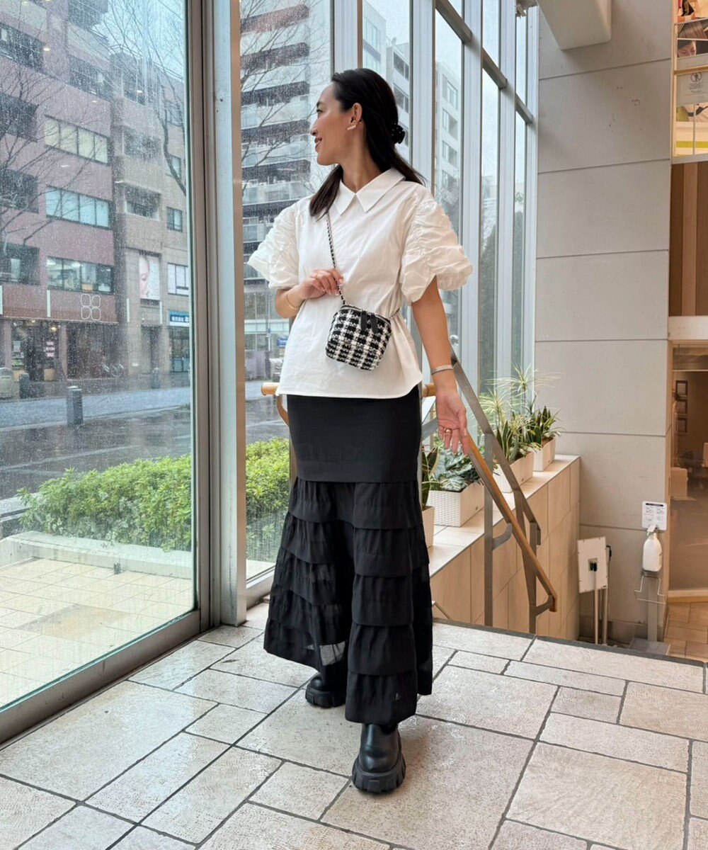 Green Parks AnriettMusee ギャザースリーブブラウス 