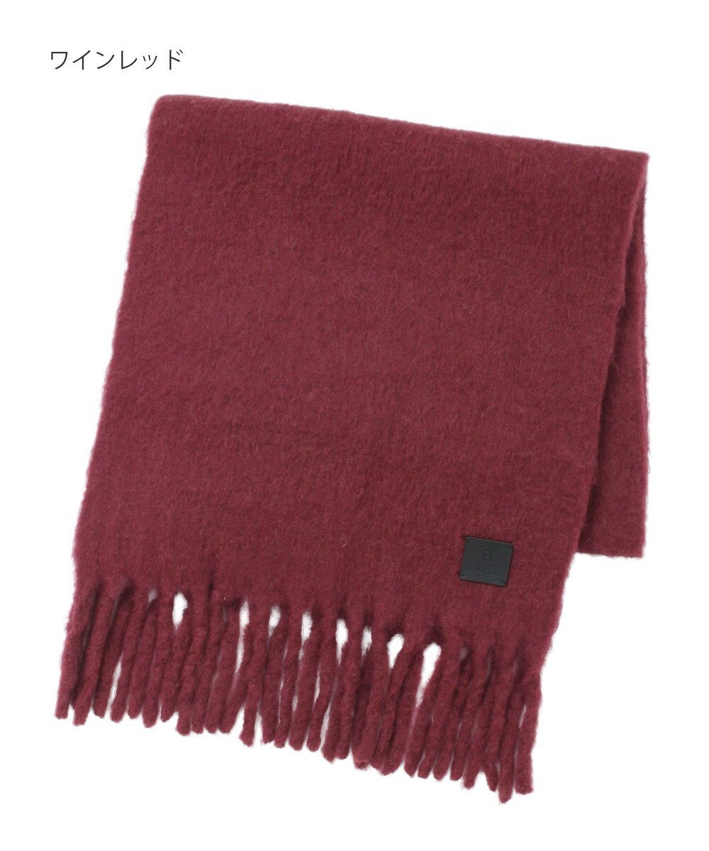 MOONBAT 【WEB限定】FURLA ウール混シャギー無地マフラー/幅40cm 