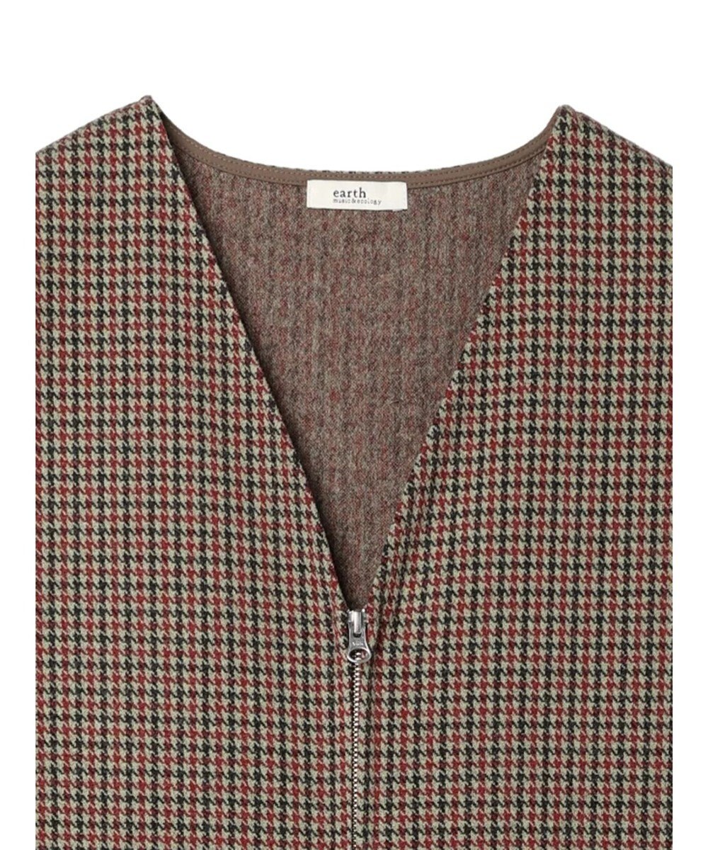 earth music&ecology 圧縮ニットＺＩＰジャンスカ 