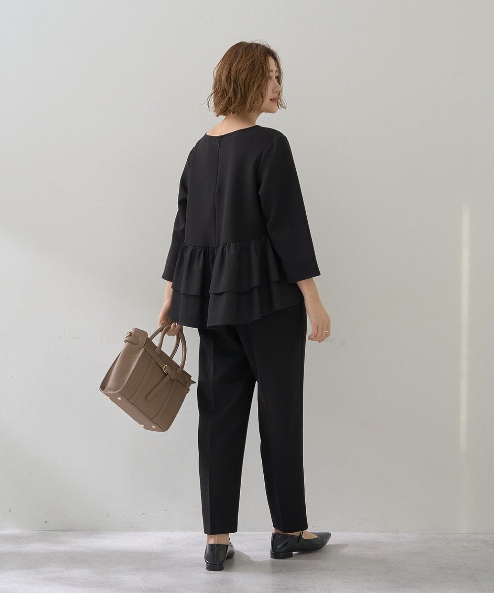 YECCA VECCA 【2点SET】バックフリルデザインセットアップ 