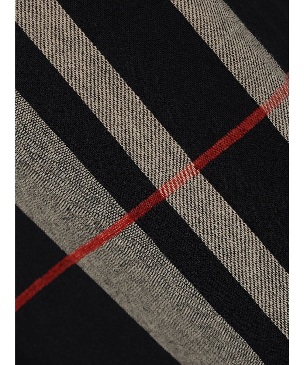 CRAFT STANDARD BOUTIQUE 先染めチェック（大）バンドカラー袖ＲＩＢ　ＯＰ 