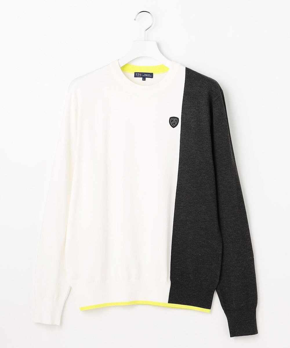 23区GOLF 【MEN】カラーブロックニット 