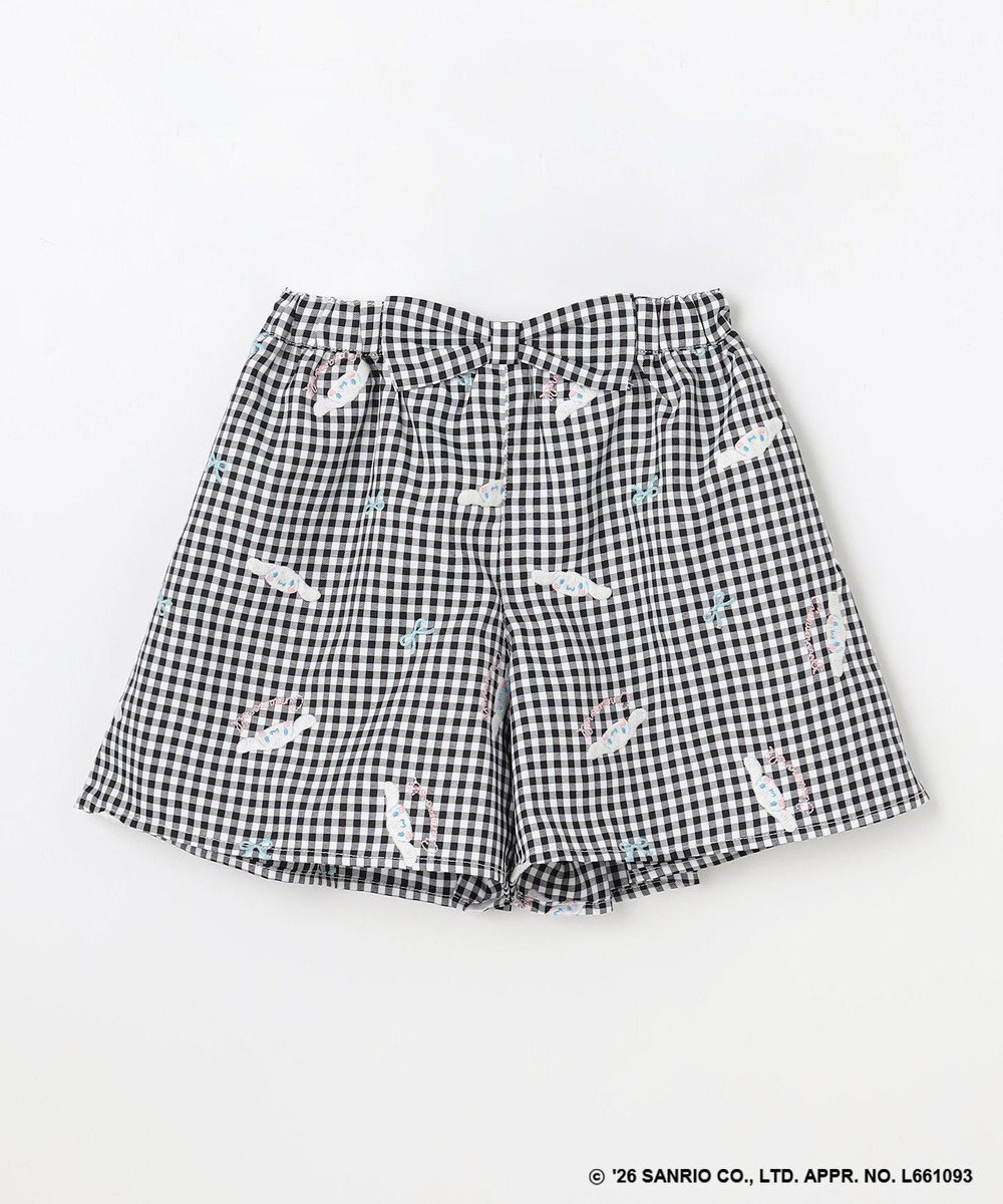 ANY KIDS 【シナモロール×ANY KIDS】刺繍 ギンガムキュロット 
