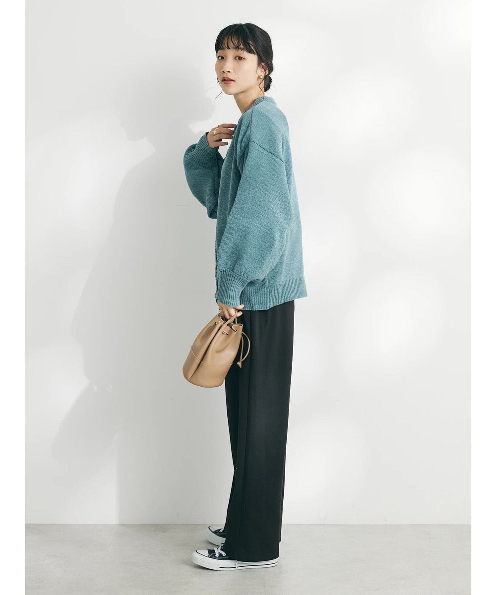 CRAFT STANDARD BOUTIQUE 洗えるコードモールクルーネックカーデイガン 