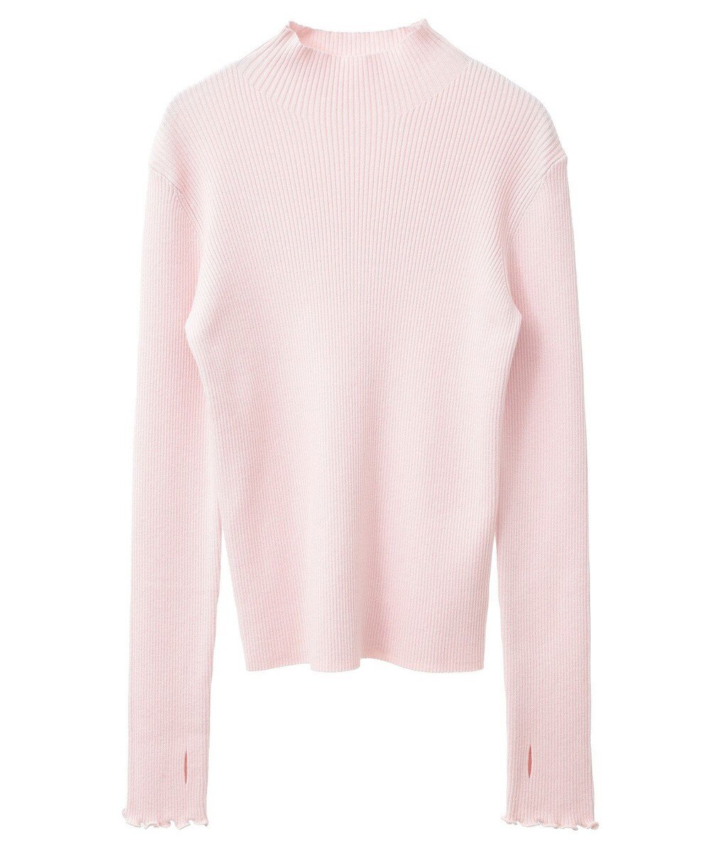 earth music&ecology 袖口刺繍リブニットプルオーバー 