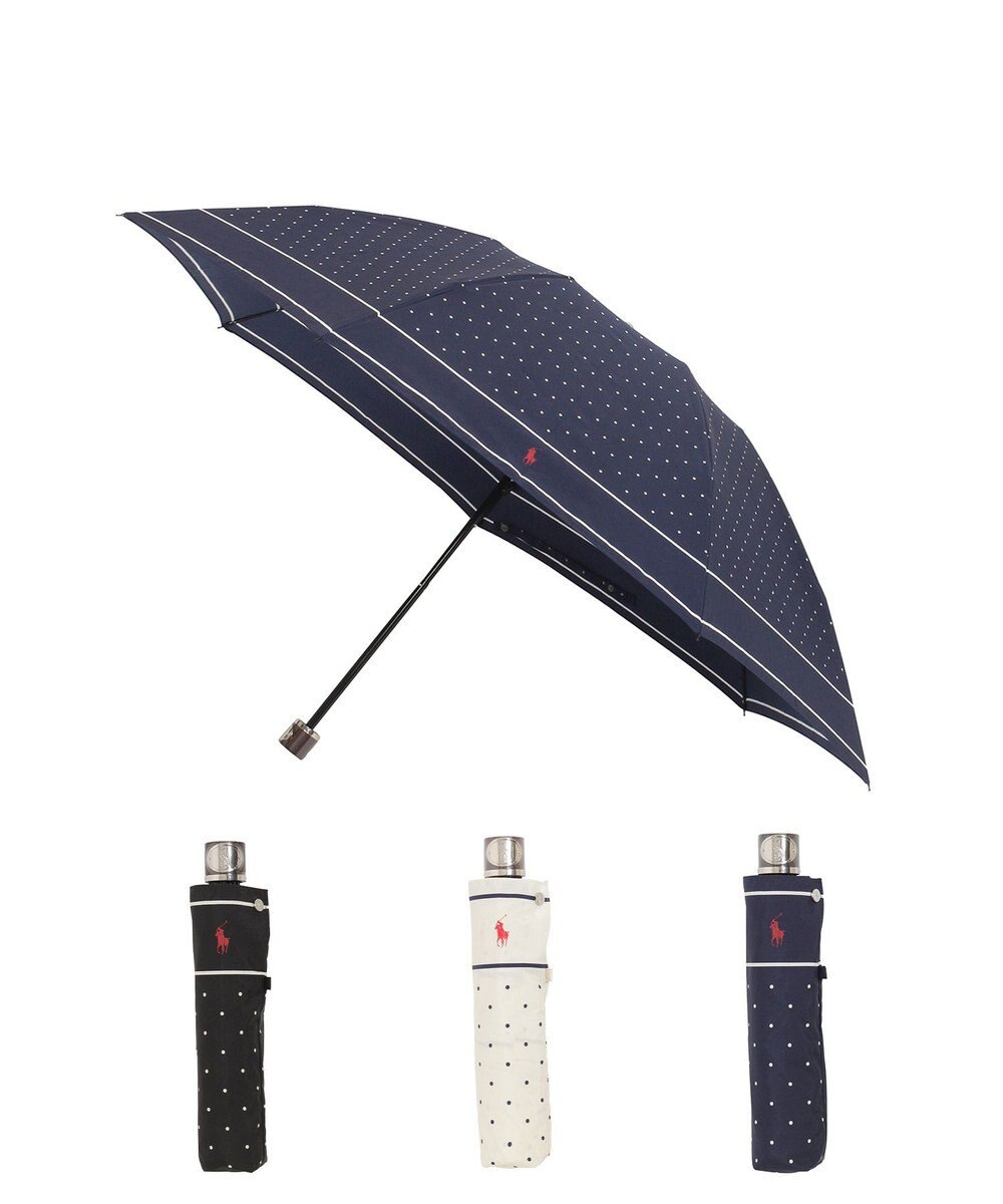 MOONBAT POLO RALPH LAUREN（ポロ ラルフローレン)ドット ポロポニー 雨傘 折りたたみ傘 
