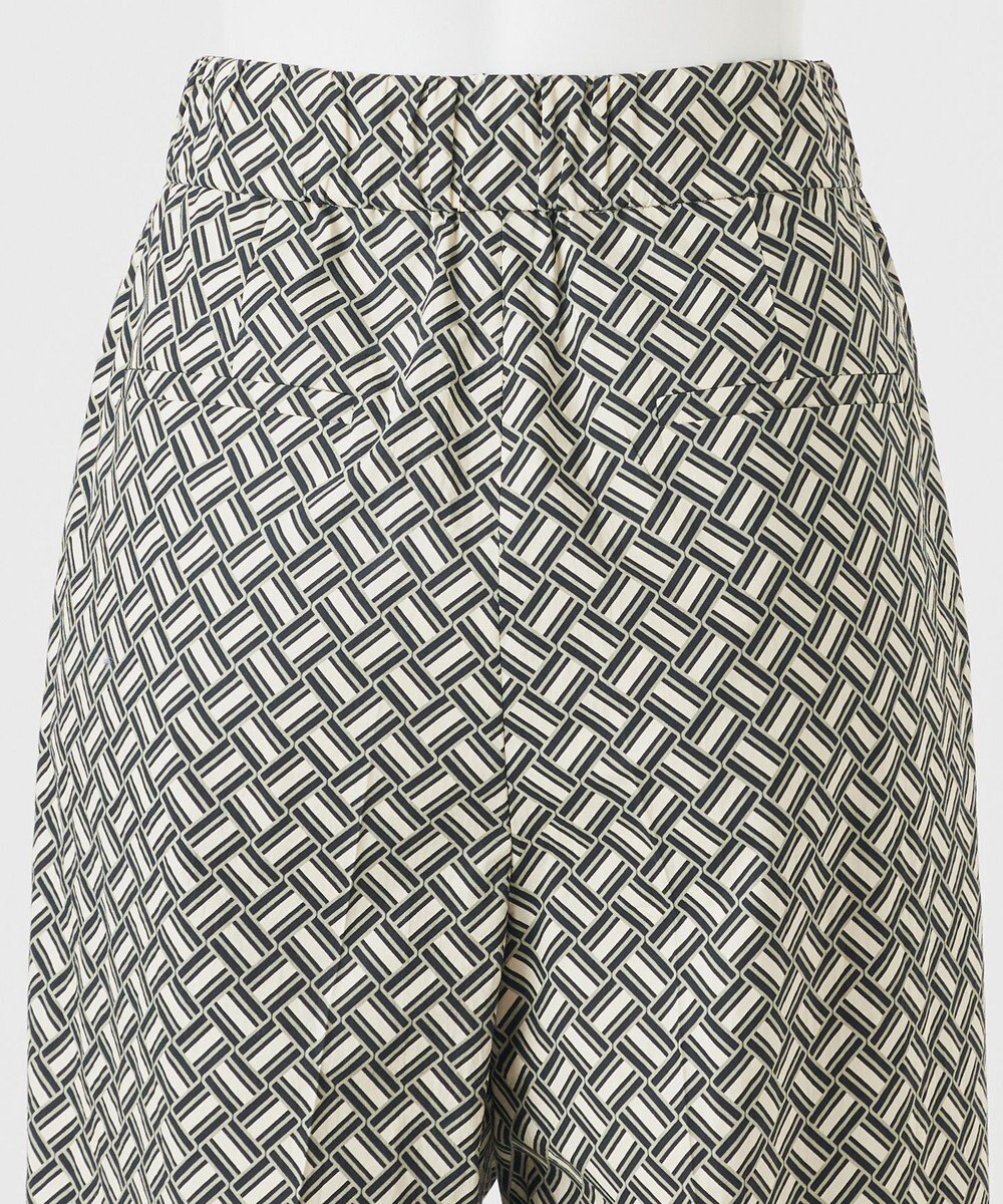 23区 S 【R(アール)】ジオメトリックプリント ワイドパンツ 