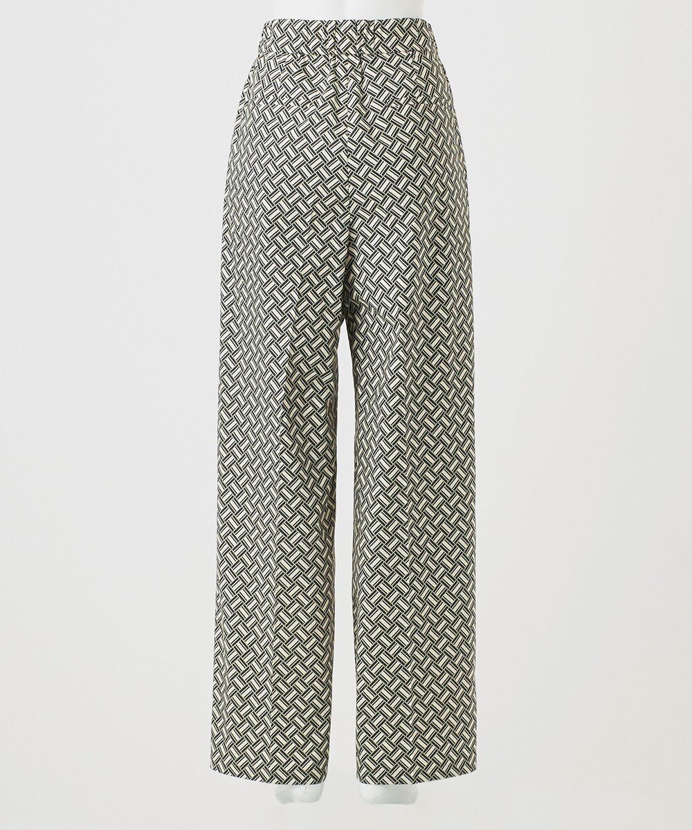 23区 S 【R(アール)】ジオメトリックプリント ワイドパンツ 