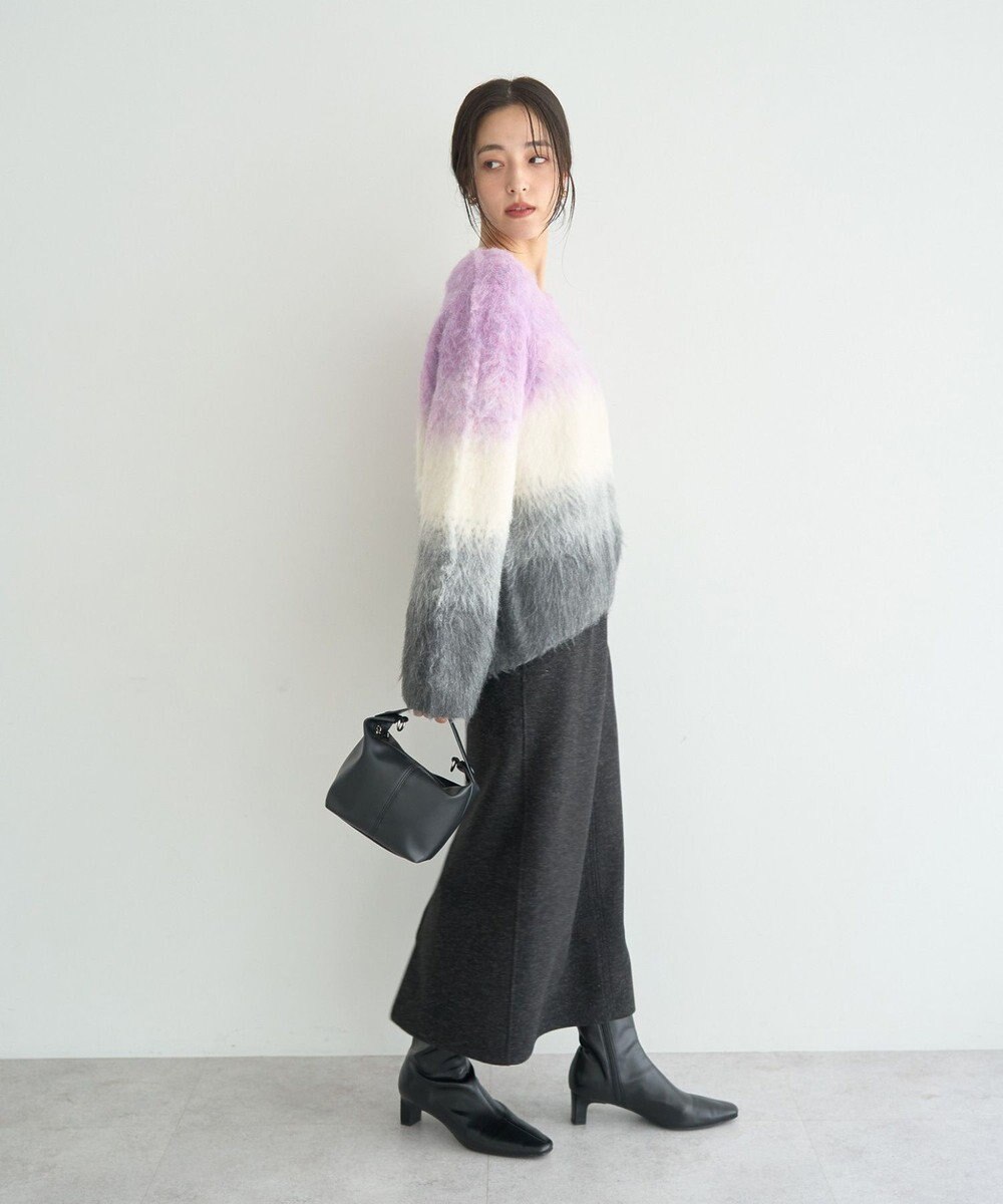 YECCA VECCA グラデーションシャギーニット 