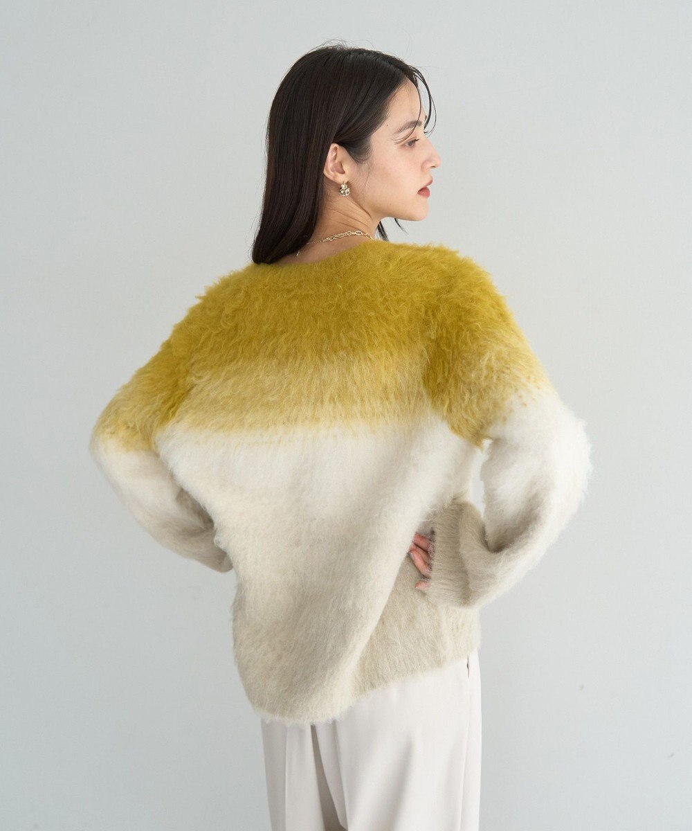 YECCA VECCA グラデーションシャギーニット 