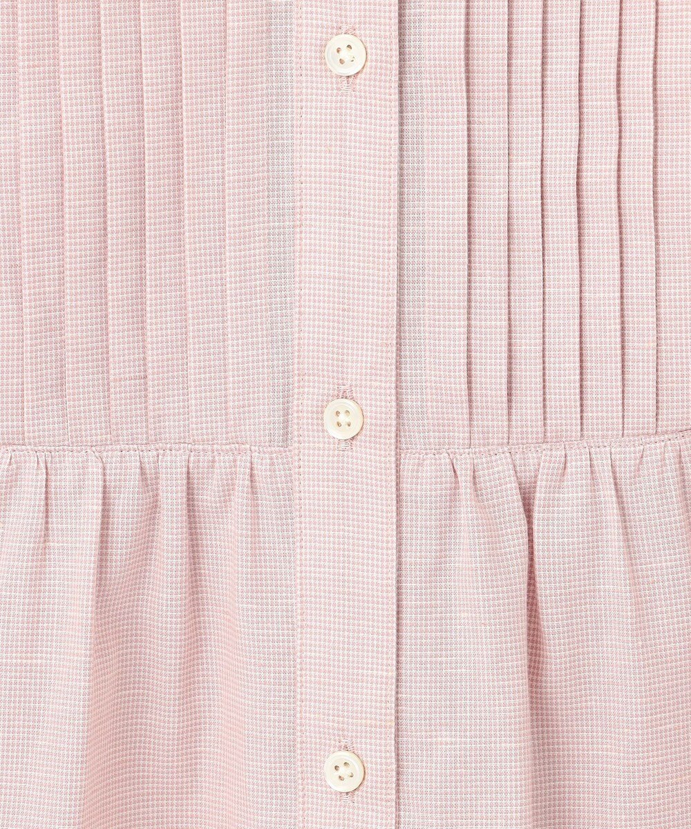 J.PRESS LADIES 【洗える】BEZピンチェック ピンタック ブラウス 