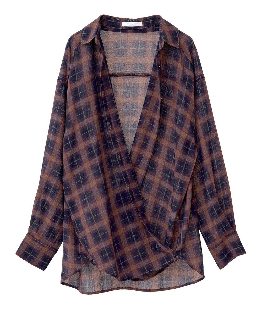 Green Parks カシュクールシアーシャツ 