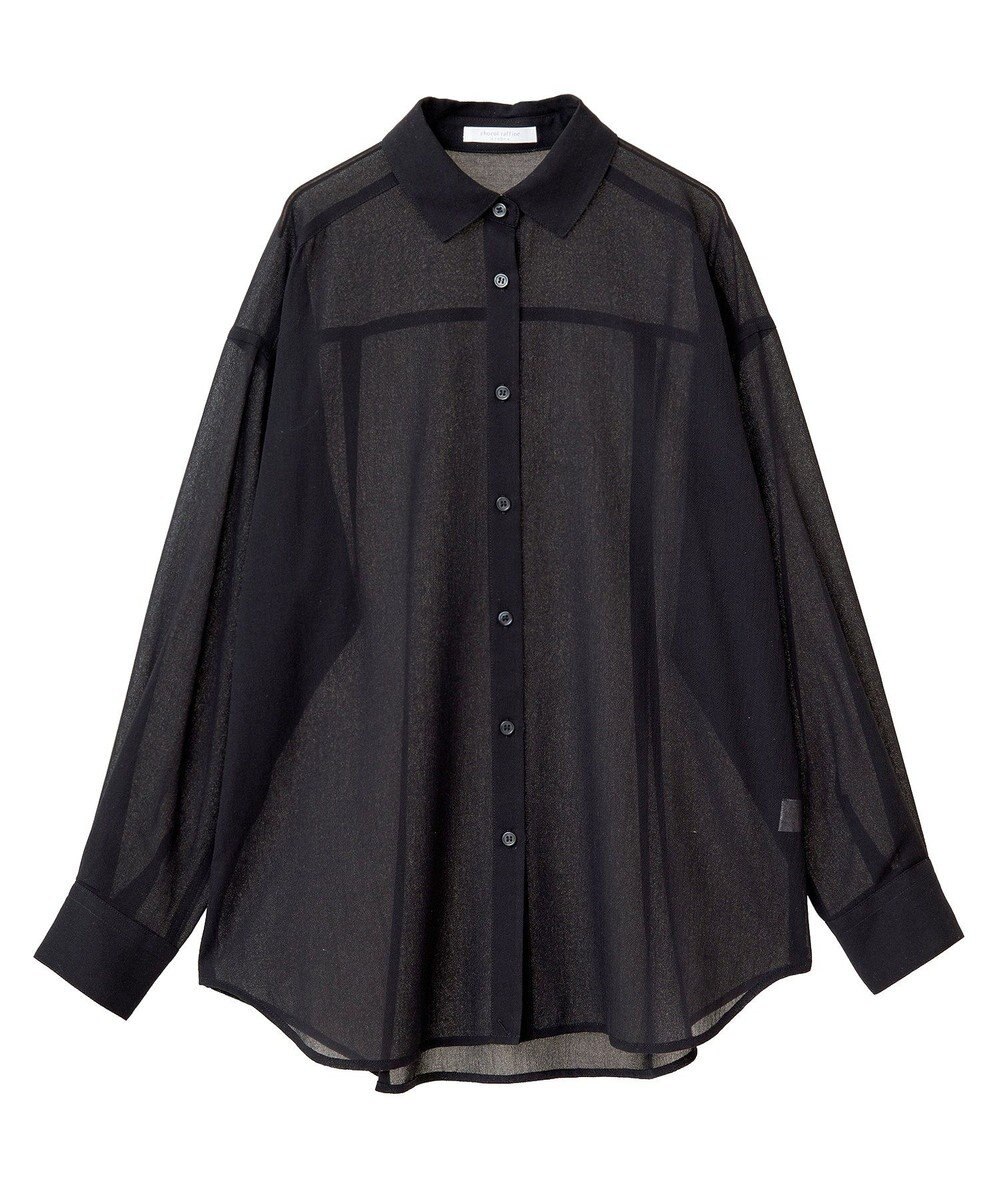 Green Parks カシュクールシアーシャツ 