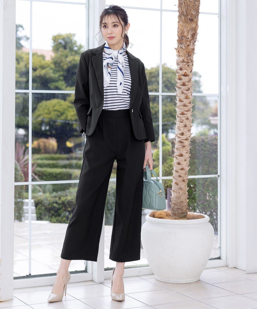 Tiaclasse 【新色追加・洗える】ストレートワイドパンツ 