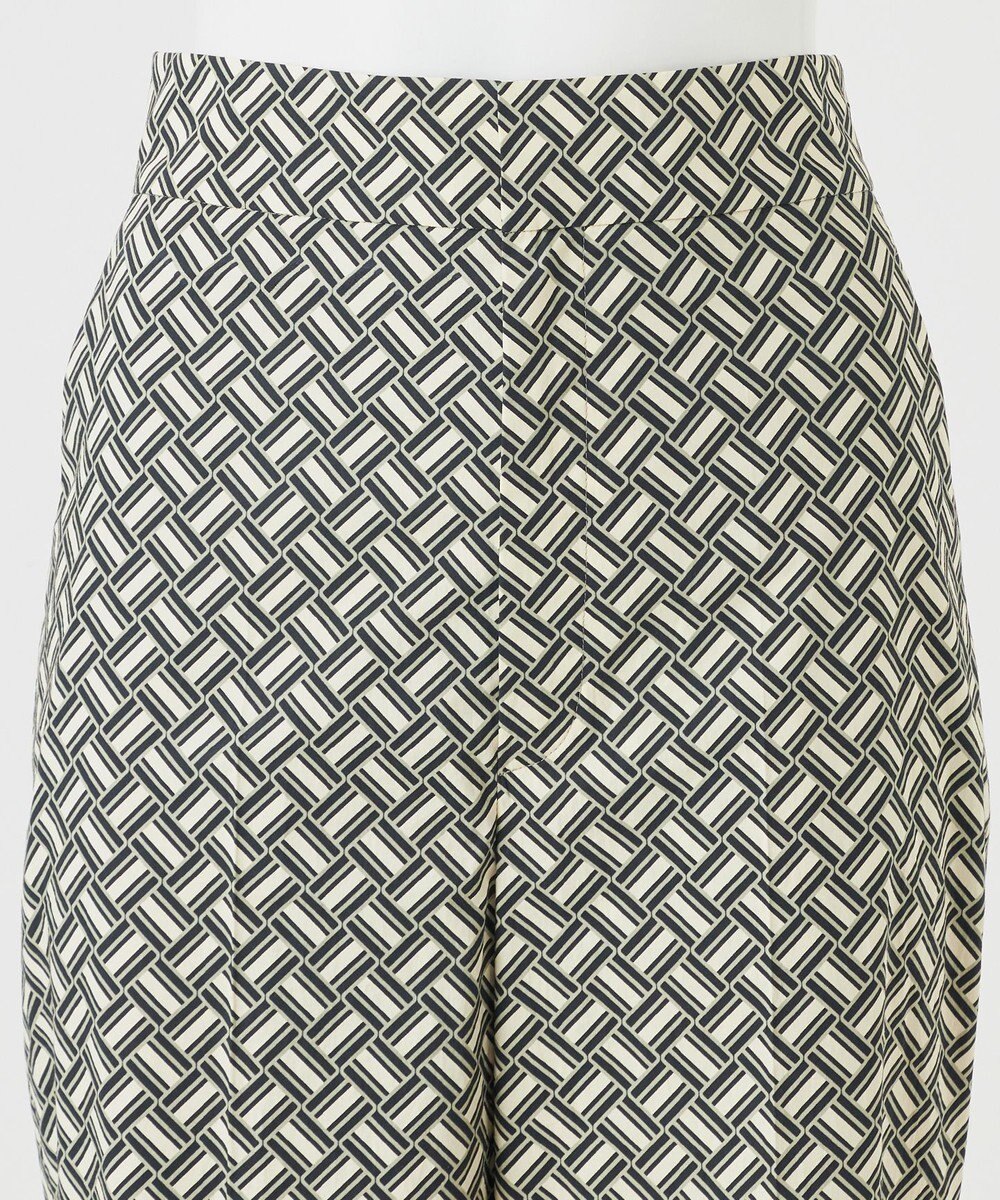 23区 S 【R(アール)】ジオメトリックプリント ワイドパンツ 