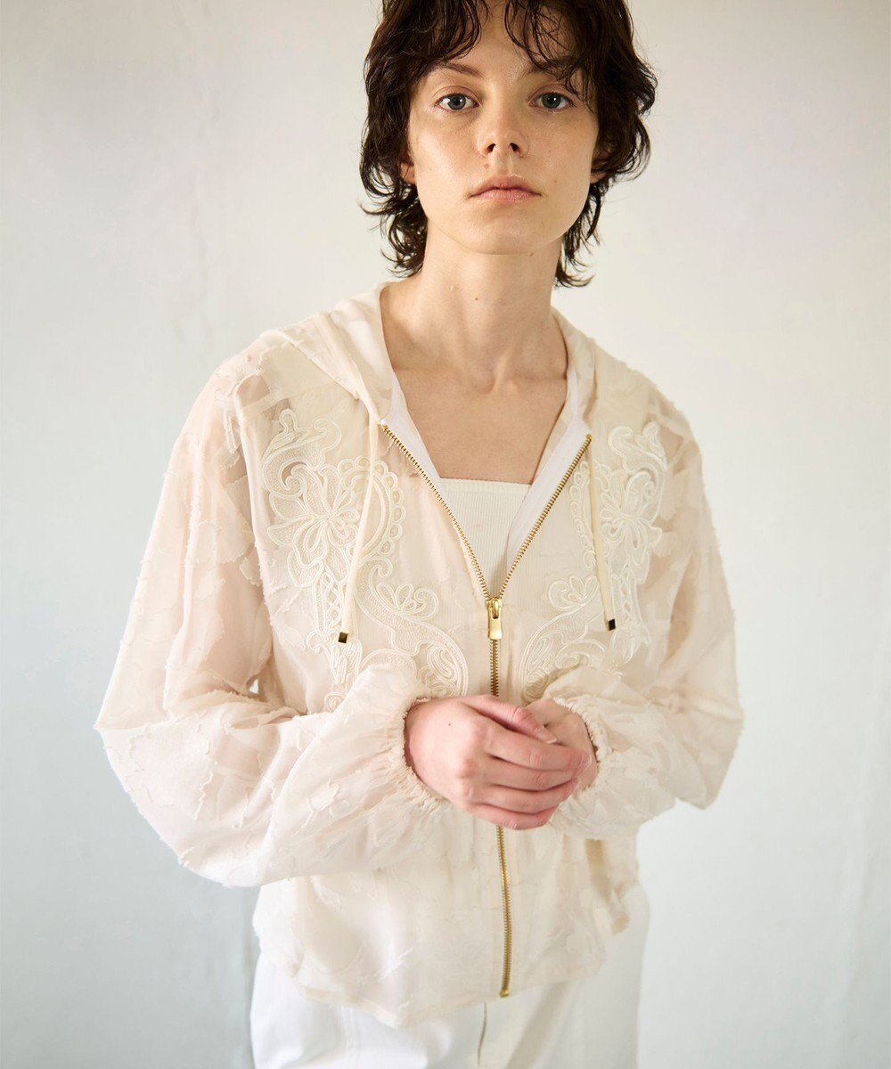 GRACE CONTINENTAL ジャガード刺繍ブルゾン 