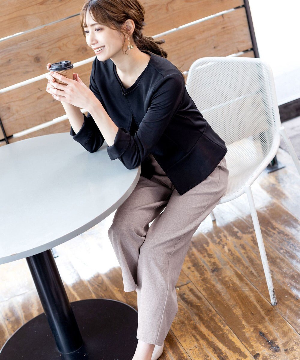 Tiaclasse 【新色追加・洗える】ストレートワイドパンツ 