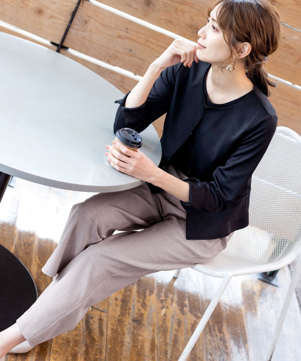 Tiaclasse L 【新色追加・洗える】ストレートワイドパンツ 