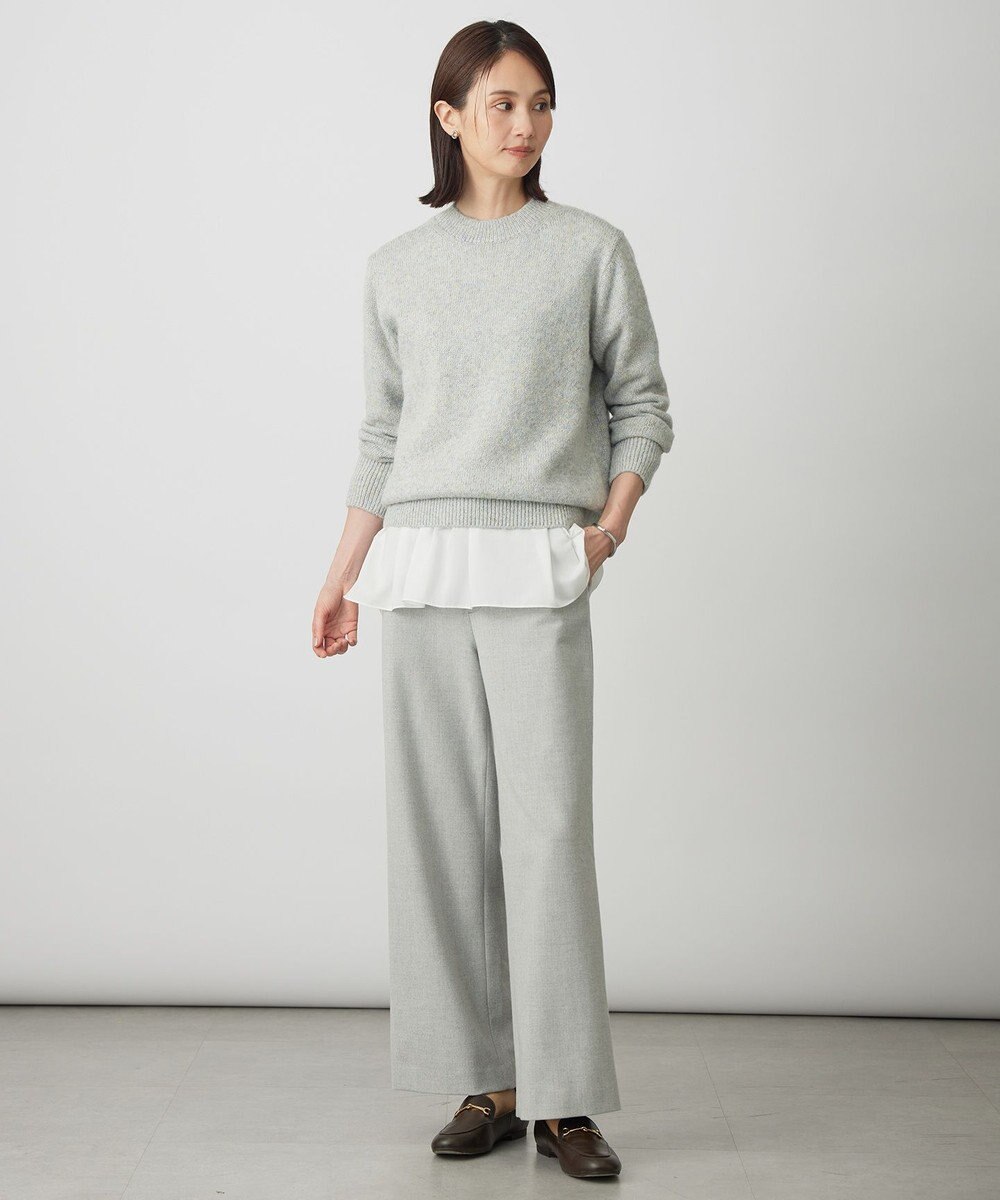 J.PRESS LADIES L 【WEB限定カラーあり】レイヤードジャージー フレア カットソー 