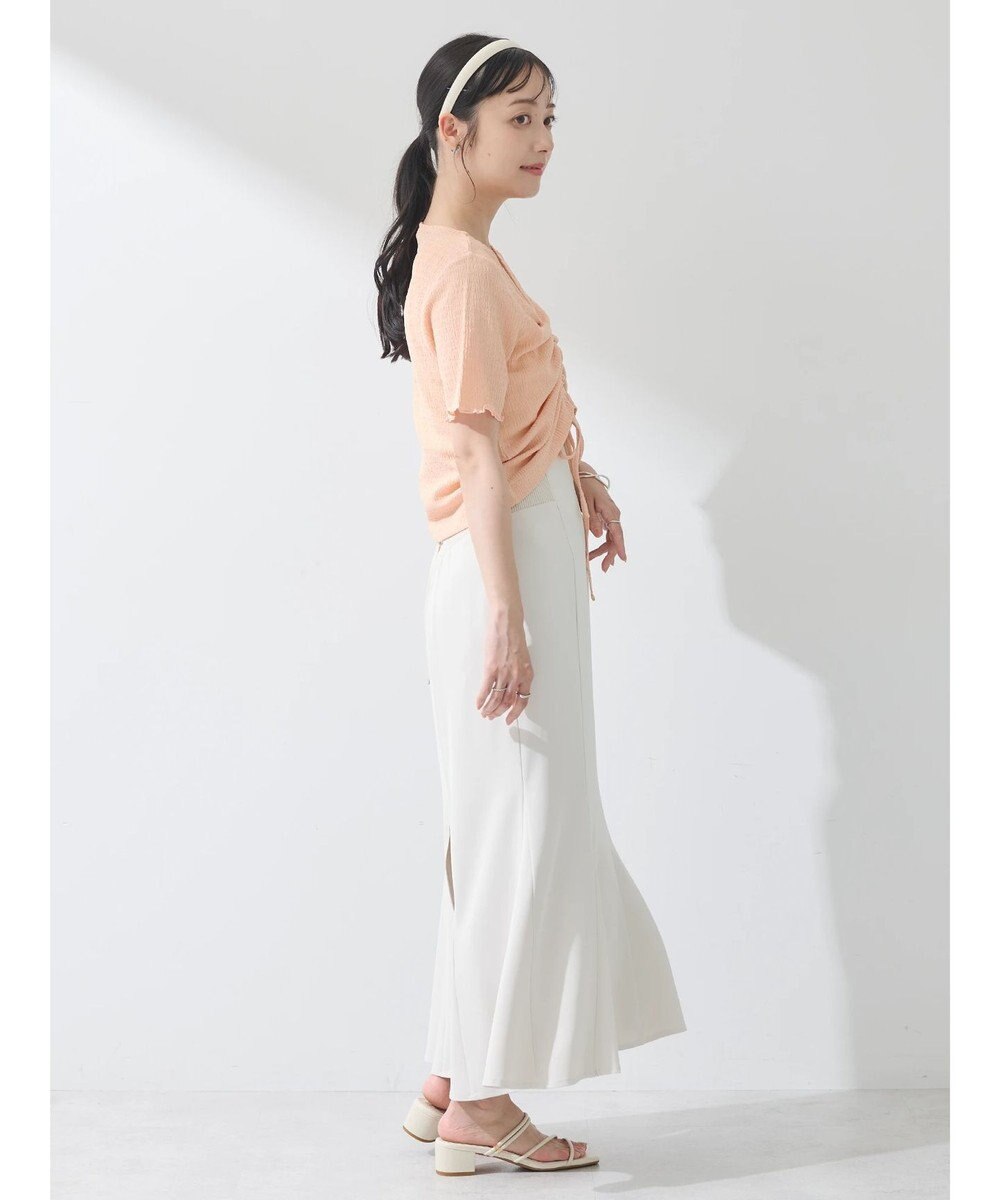 earth music&ecology ポコポコギャザードロストプルオーバー 