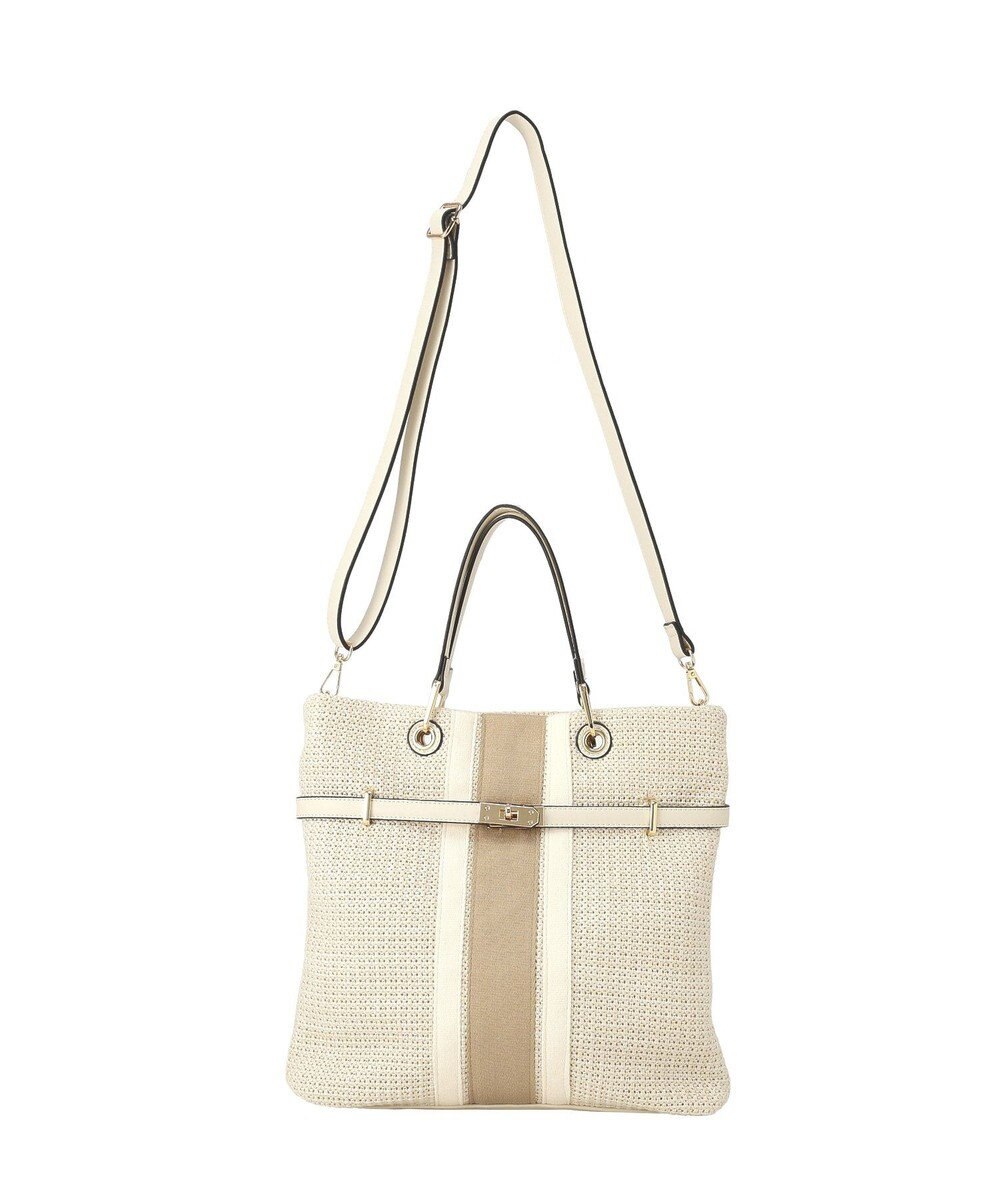 YECCA VECCA 【A4対応】2wayライントートバッグ 