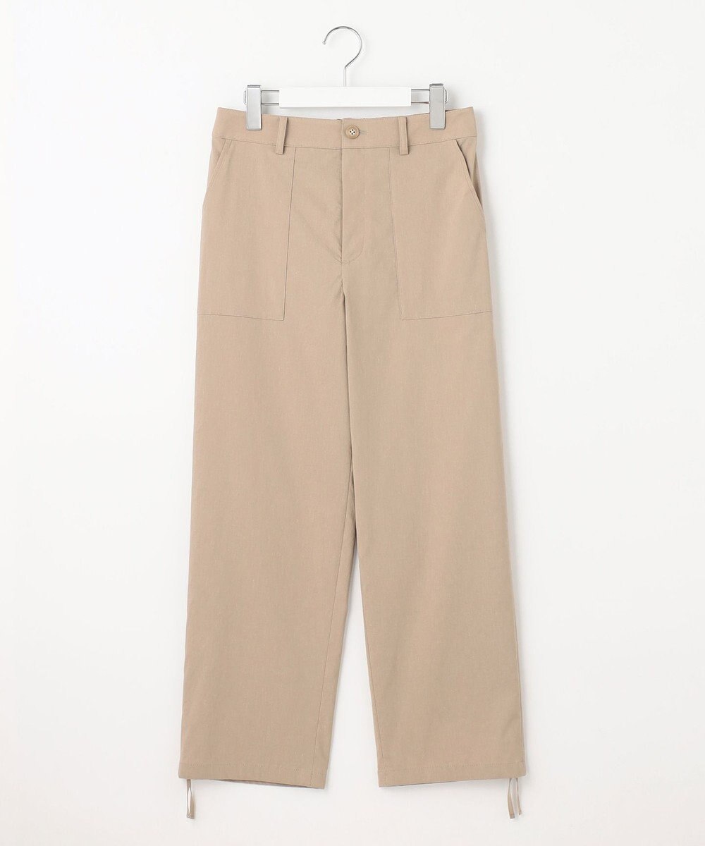 J.PRESS LADIES L 【洗える】セルロースリネンストレッチ ベイカー パンツ 