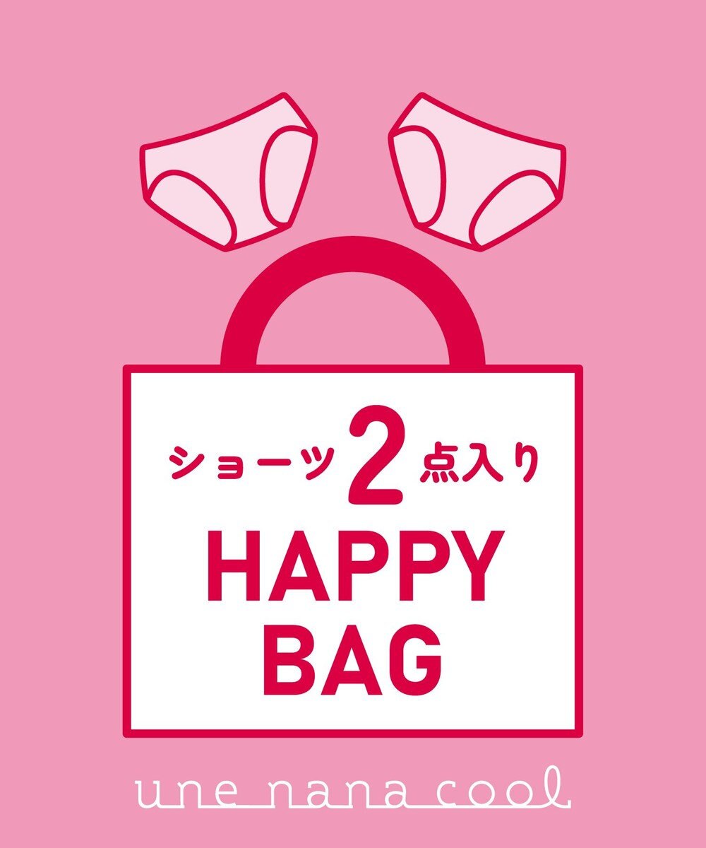 une nana cool 【2025年 HAPPYBAG】接着＋B4N　ショーツ2枚セット WH