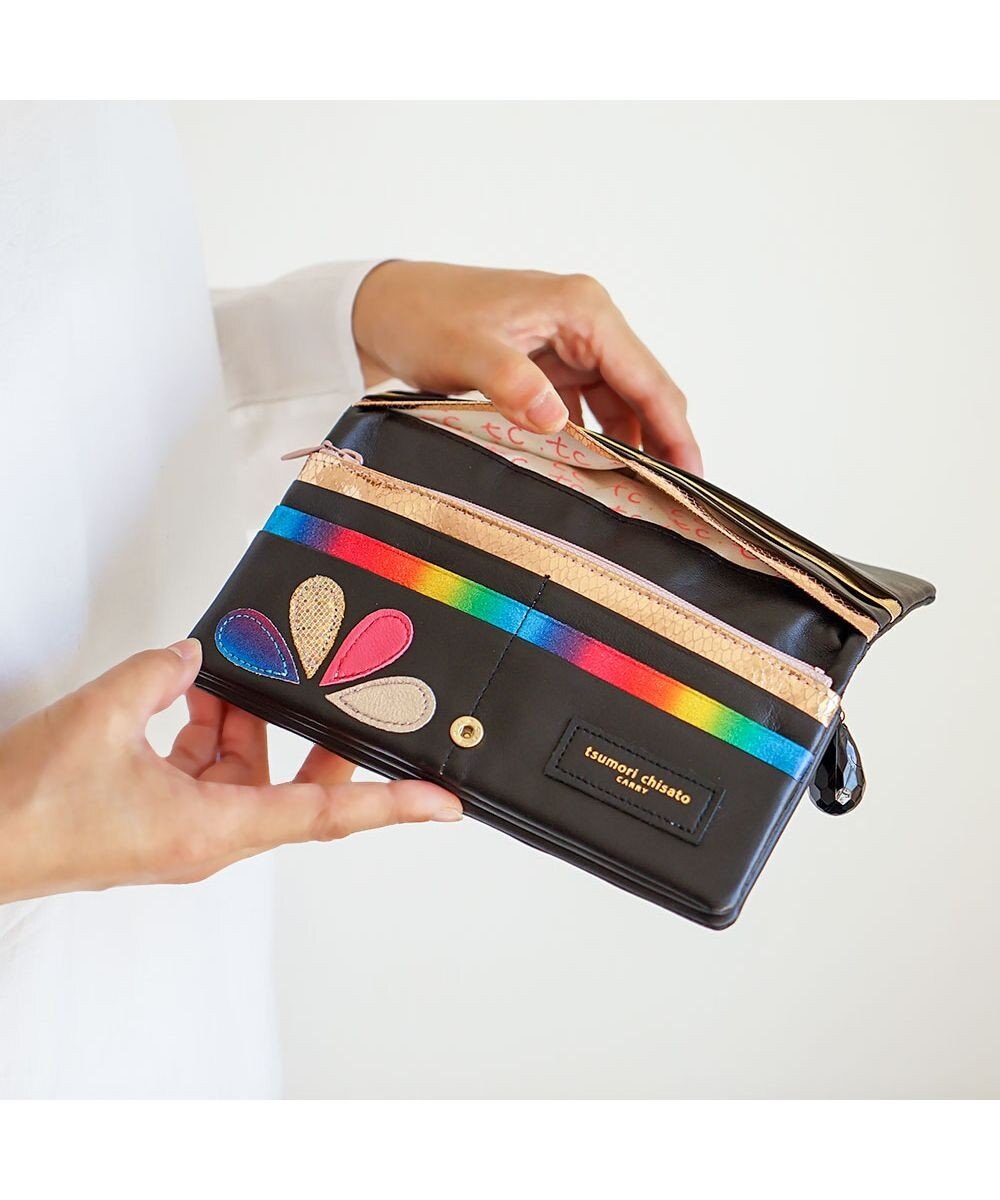 tsumori chisato CARRY ドロップス 長財布 かぶせ 【かわいいデザイン！本革のやわらかな風合い】 