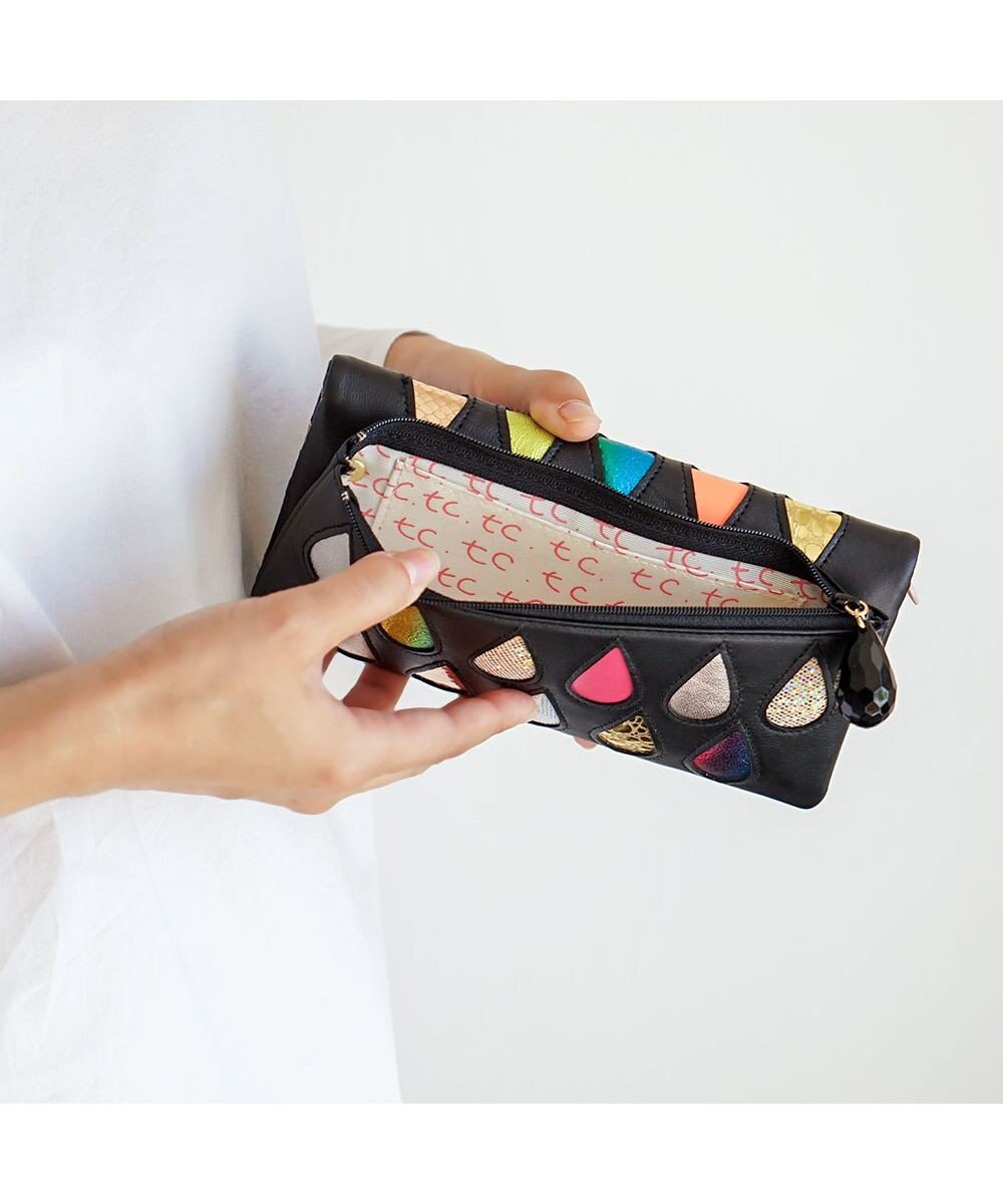 tsumori chisato CARRY ドロップス 長財布 かぶせ 【かわいいデザイン！本革のやわらかな風合い】 