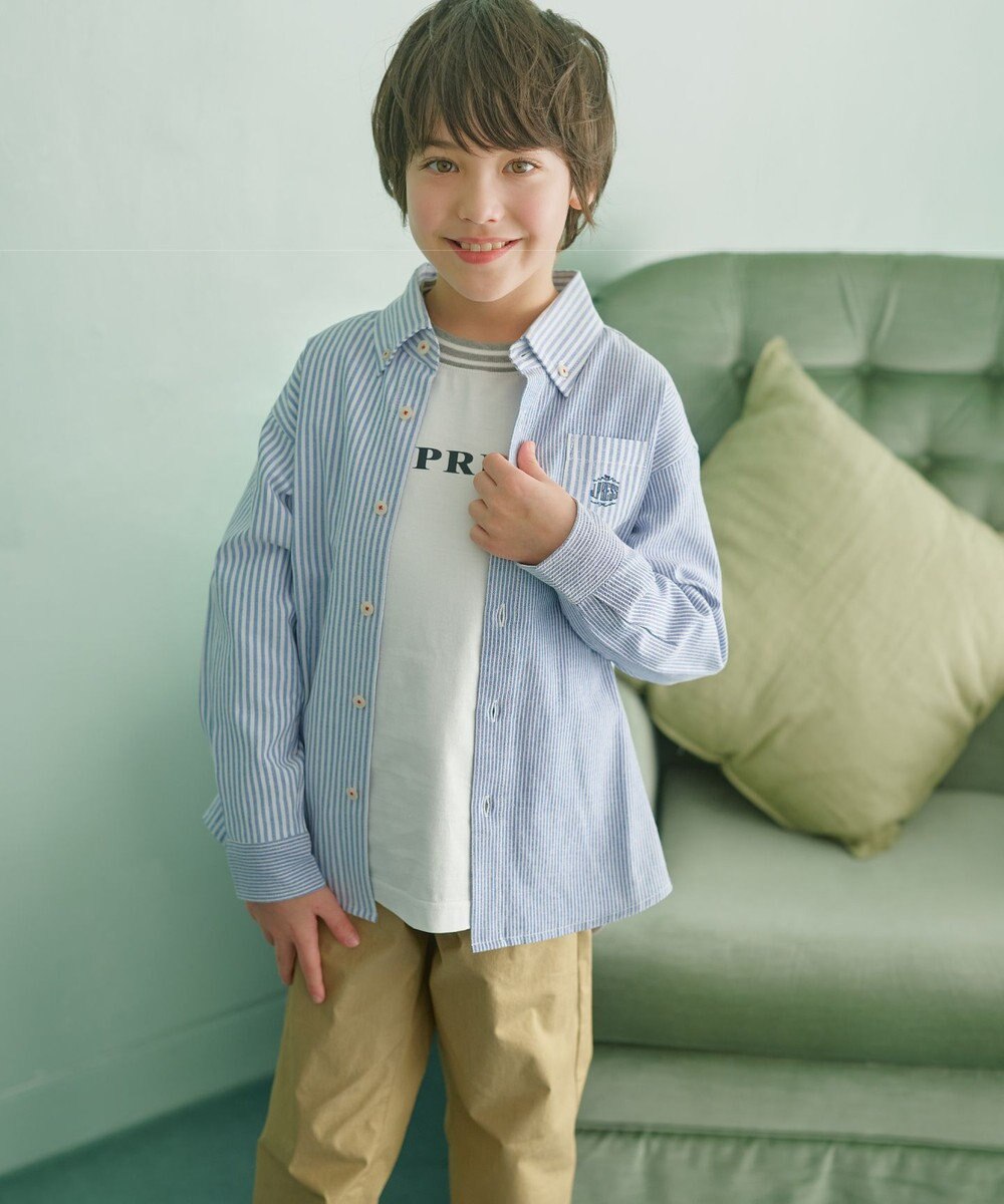 J.PRESS KIDS 【140-170cm】リブライン ロゴカットソー 