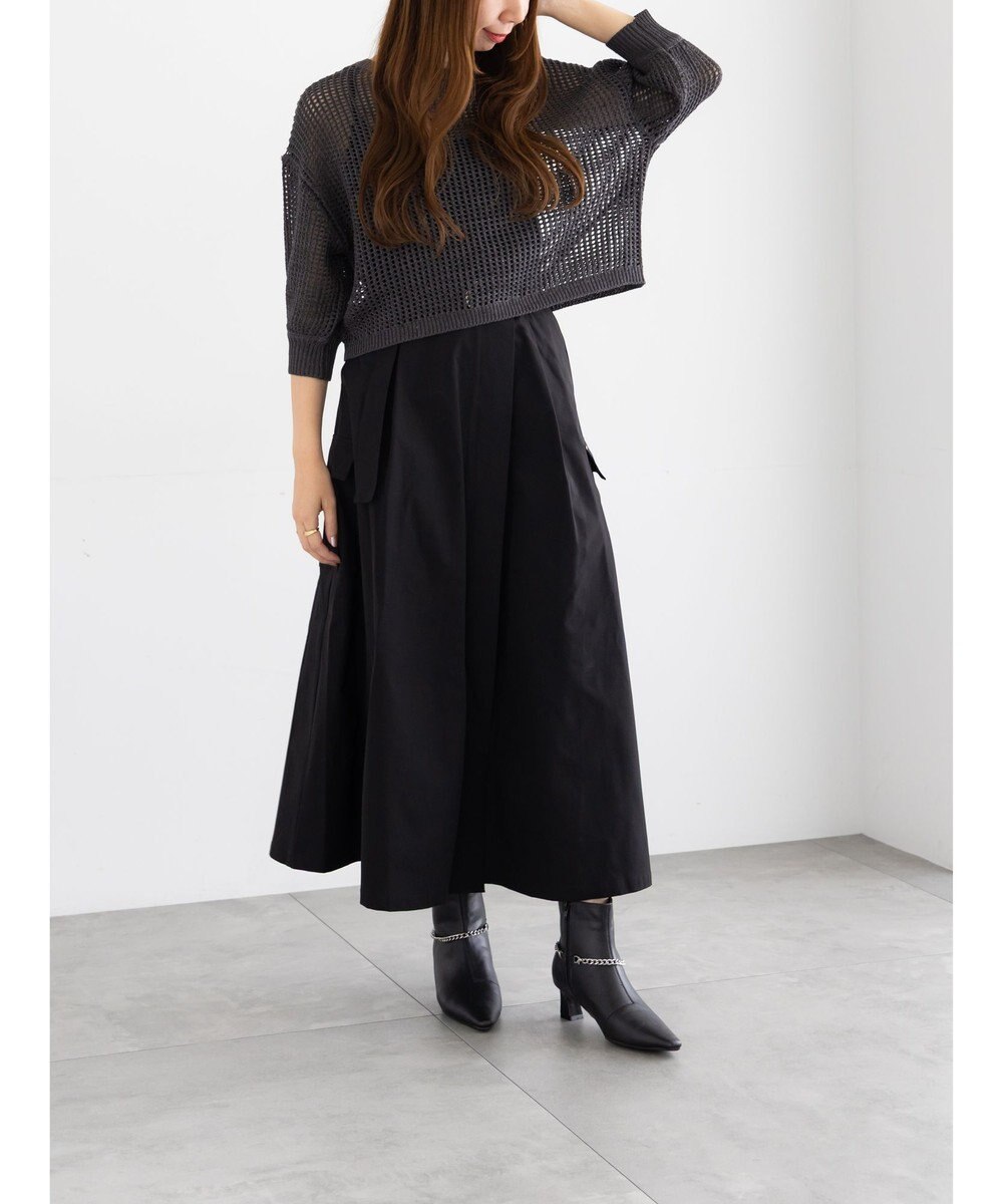 Te chichi スパンコールメッシュハーフスリーブニット《2025Autumn catalog item》 