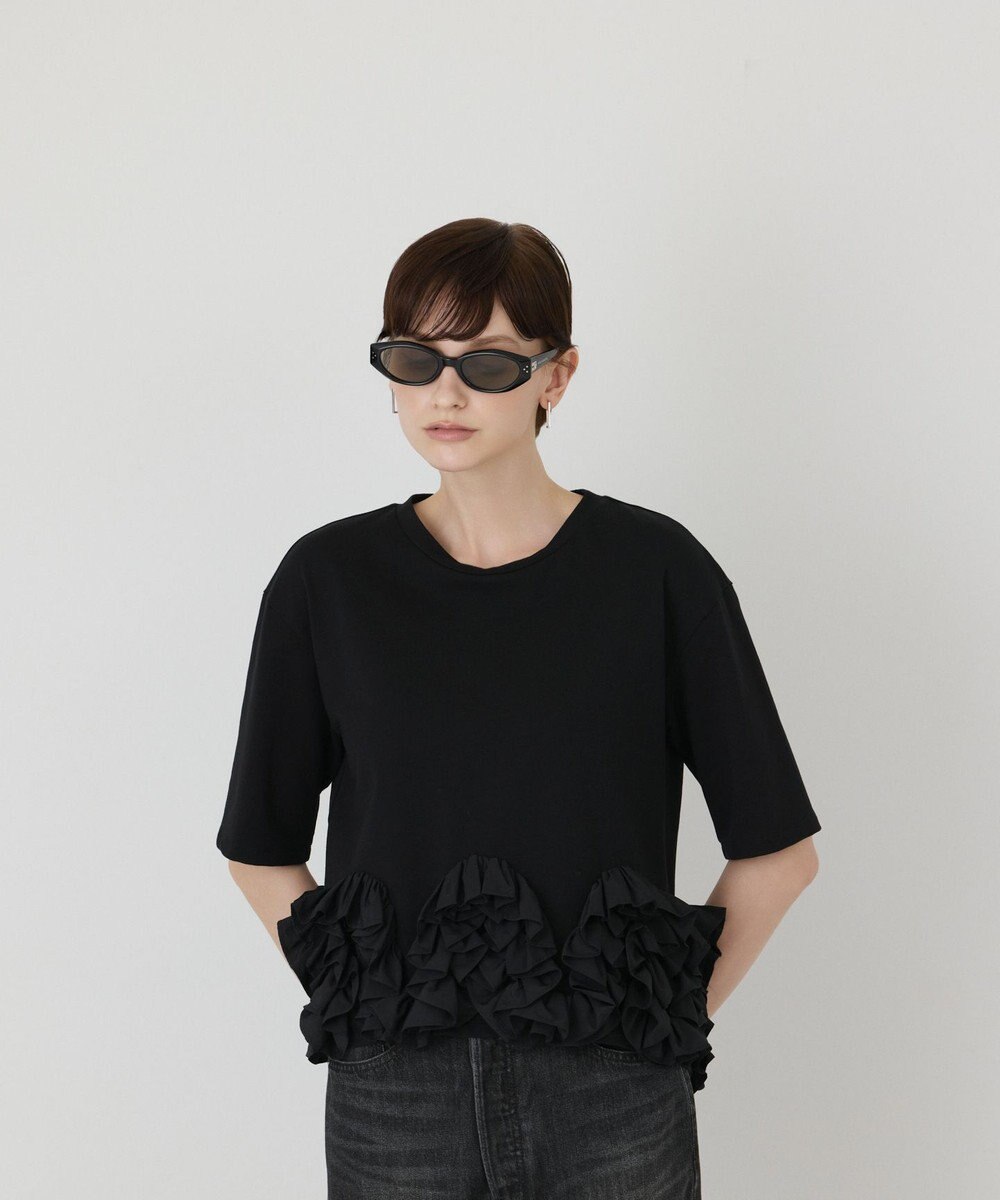 GRACE CONTINENTAL フリルヘムカットトップ 