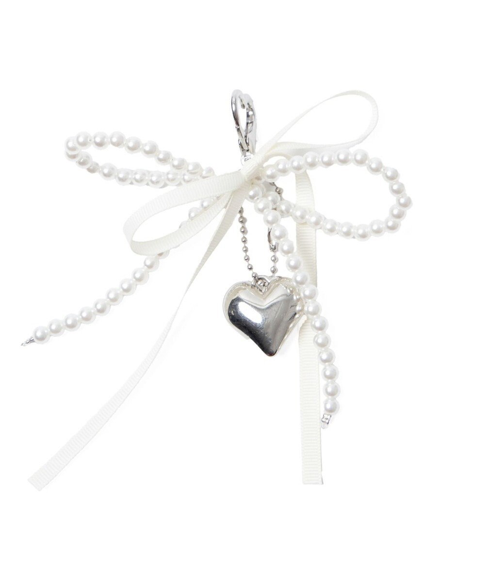 WEGO ダブルリボンハートキーホルダー 