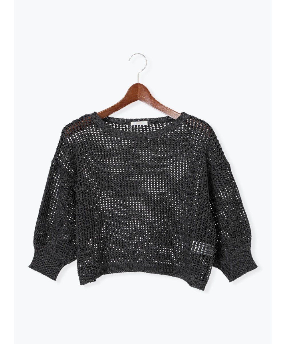 Te chichi スパンコールメッシュハーフスリーブニット《2025Autumn catalog item》 