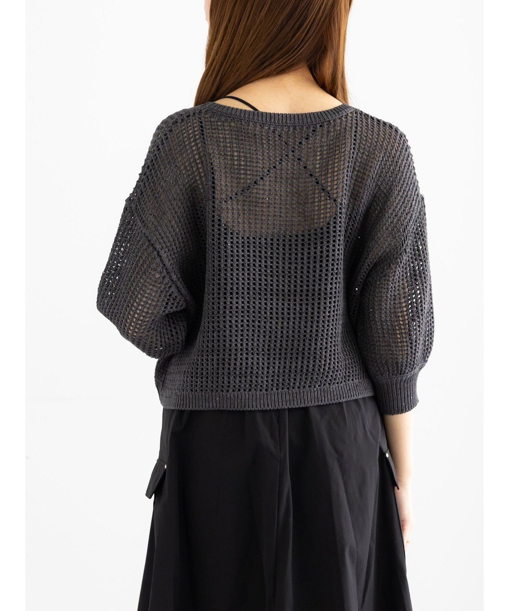 Te chichi スパンコールメッシュハーフスリーブニット《2025Autumn catalog item》 