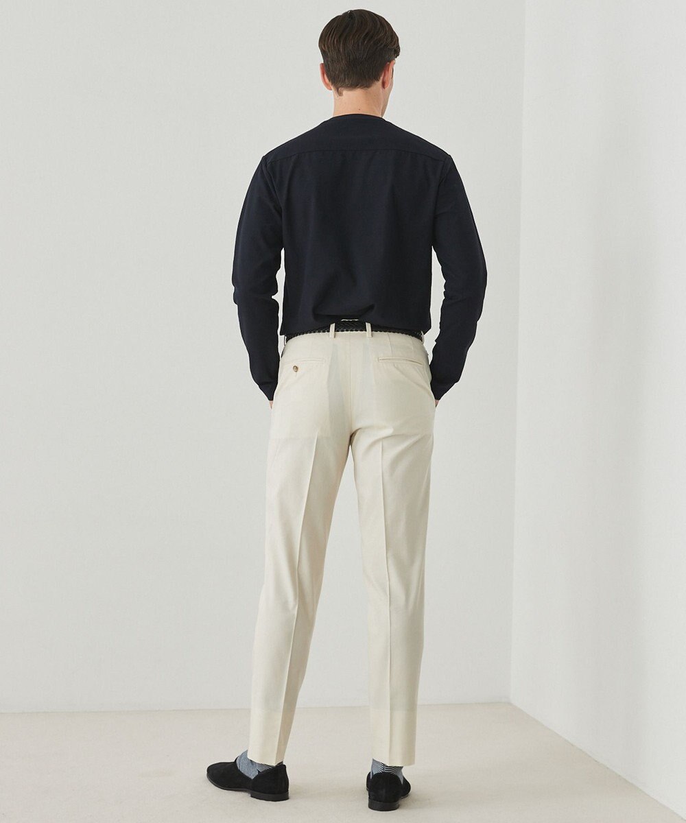 GOTAIRIKU ジャケットのインナーに最適【WEB&一部店舗限定】キレイ目 鹿の子 ビズ長袖Tシャツ 