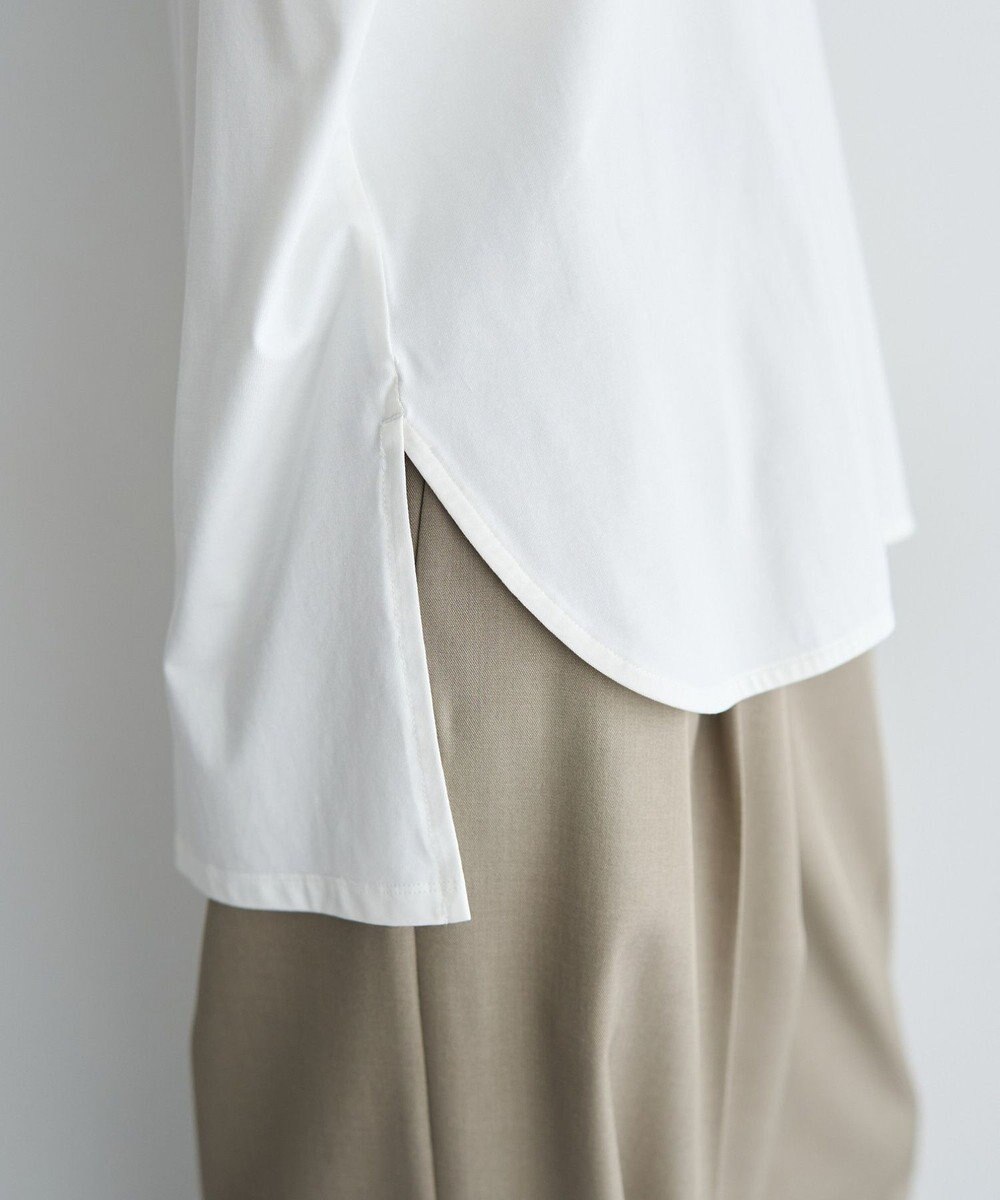 YECCA VECCA ラウンドヘム7分袖ロゴTee 