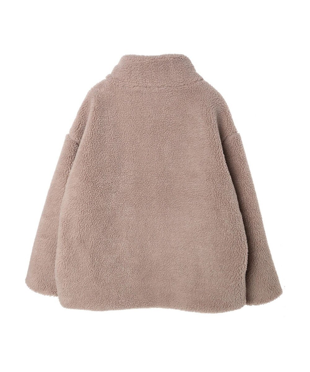 Green Parks スタンドカラーボアブルゾン 