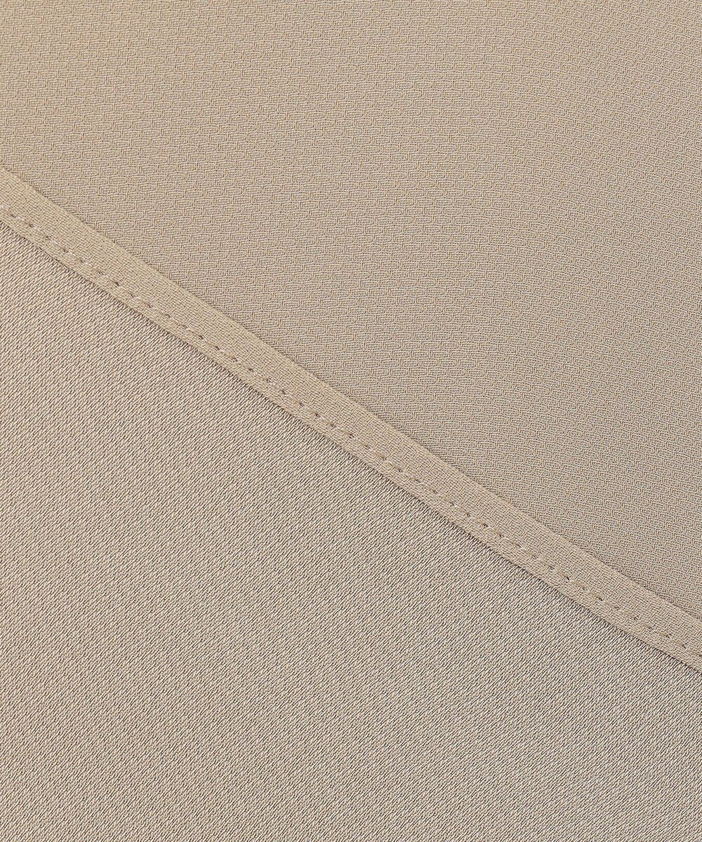 ICB 【接触冷感・UVケア・速乾・洗える】BackSatinAmunzen 5分袖ハイネックブラウス 