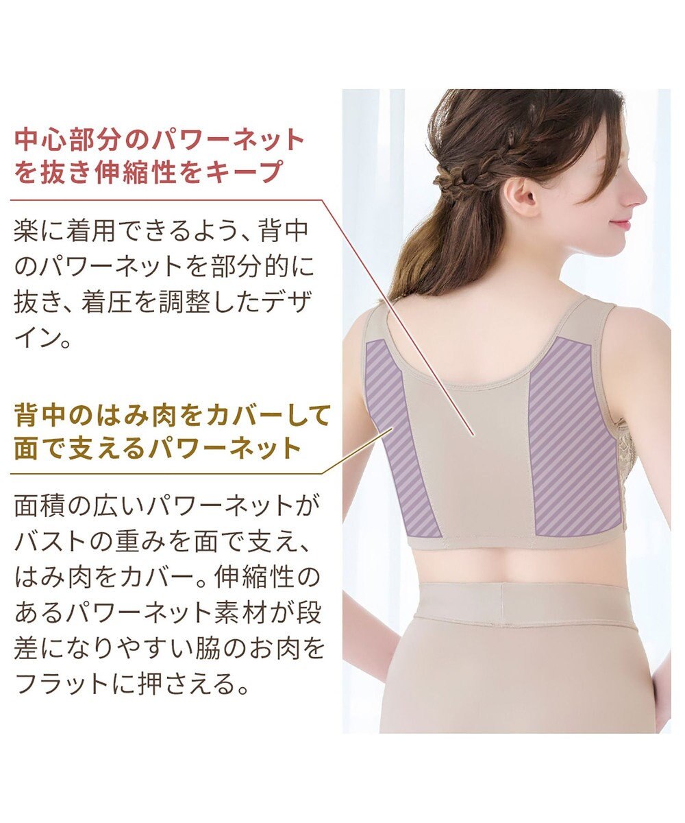 BRADELIS New York 【BRADELIS NewYork peace】綿混キャッチャーカップレースブラ24 ブラデリス ノンワイヤー 補正ブラジャー 