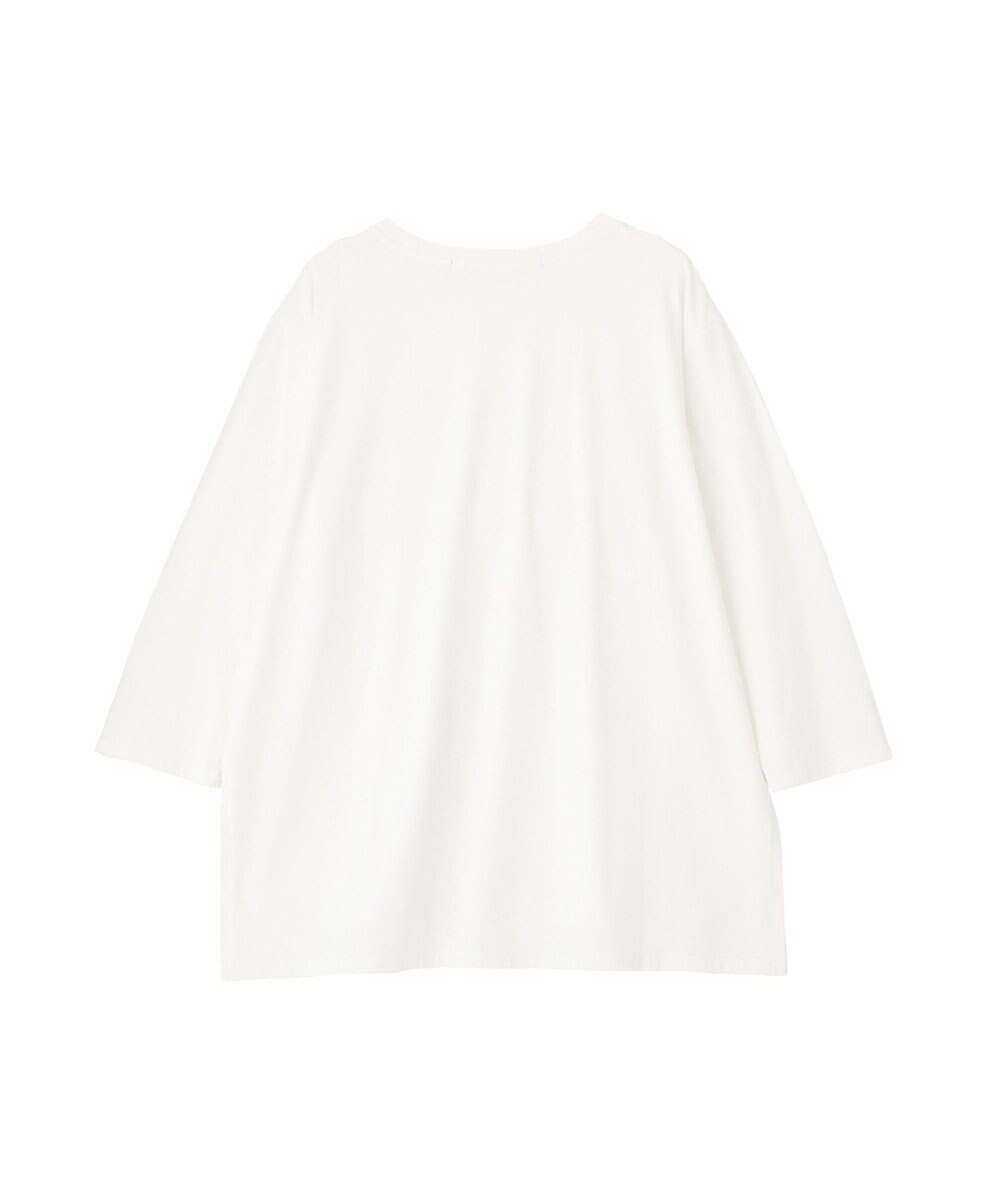 YECCA VECCA ラウンドヘム7分袖ロゴTee 