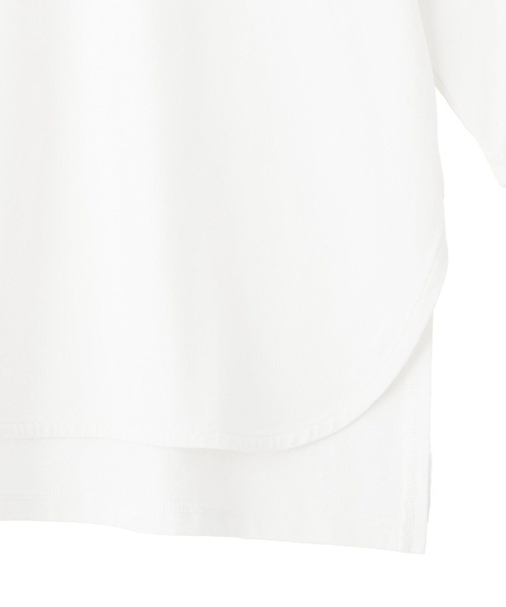 YECCA VECCA ラウンドヘム7分袖ロゴTee 