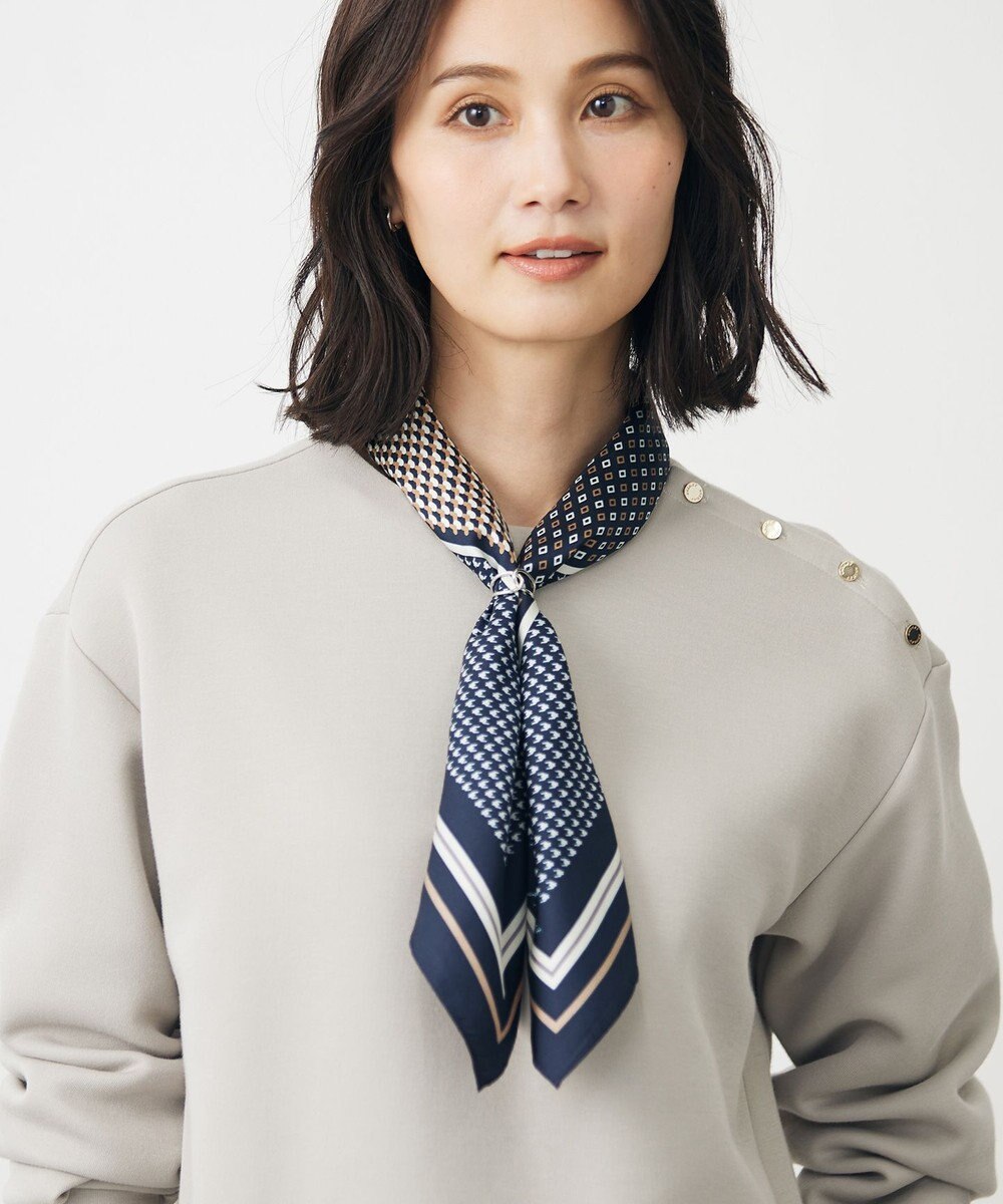 J.PRESS LADIES houndstooth スクエア スカーフ 