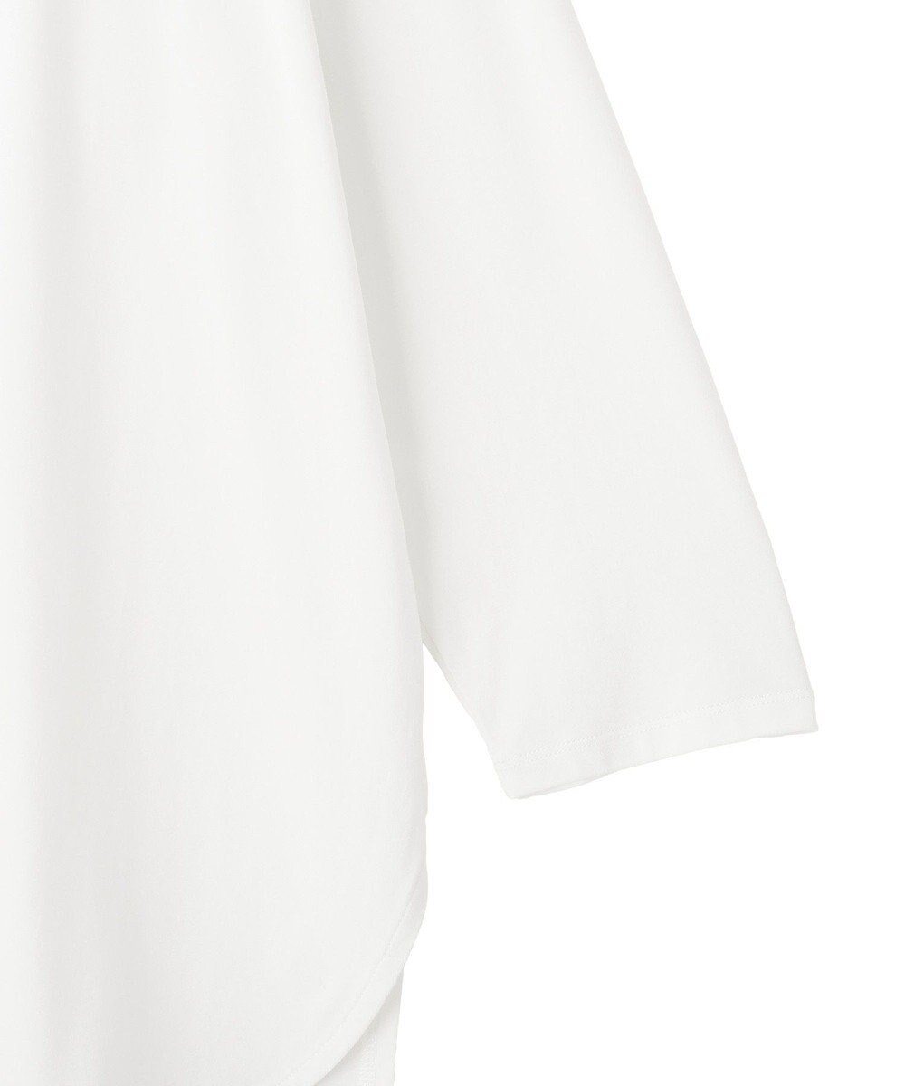 YECCA VECCA ラウンドヘム7分袖ロゴTee 