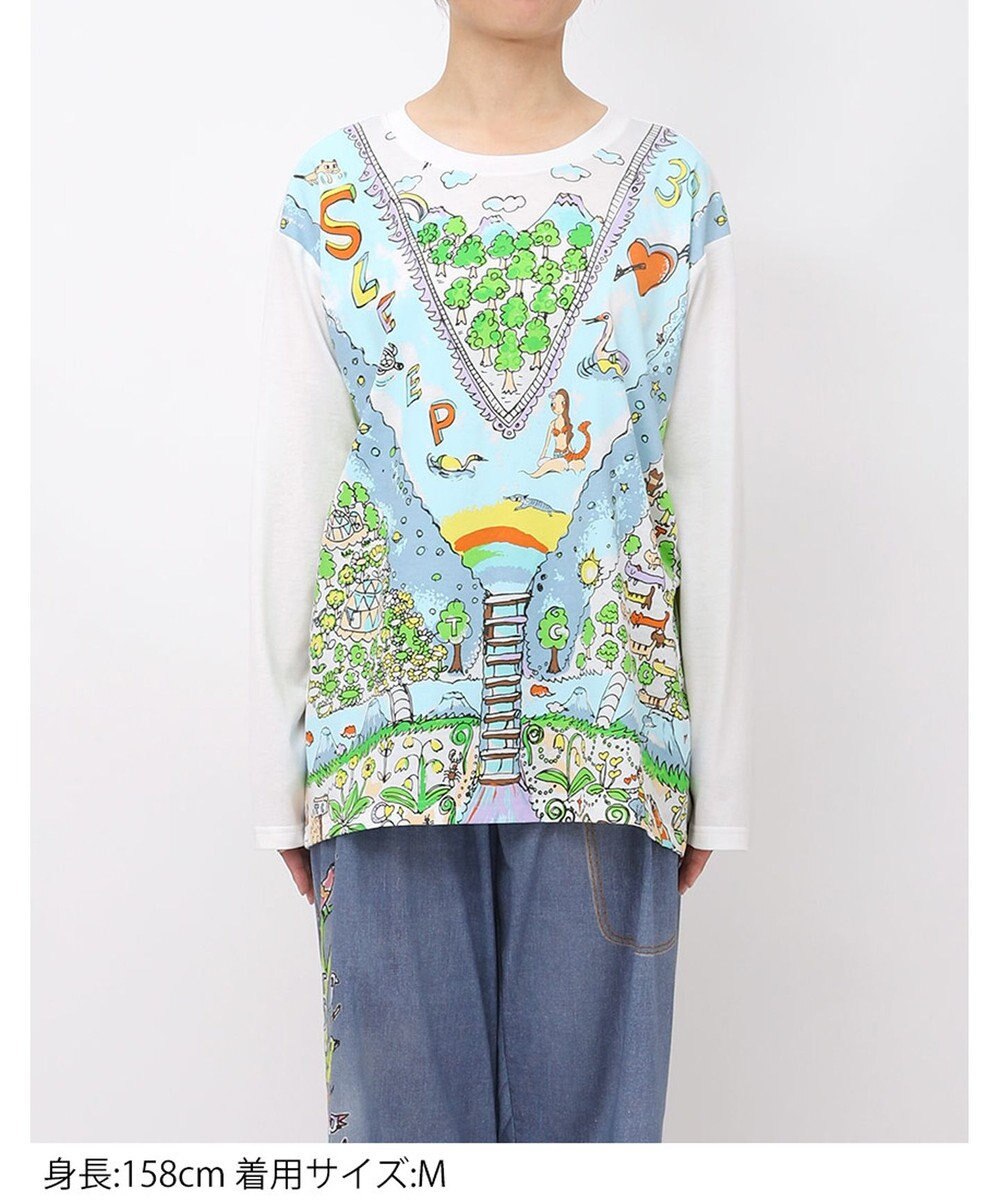 tsumori chisato SLEEP ツモリチサト トップス 綿100%(本体) 天竺素材 長袖 ルームウエア レディース UTX509 /ワコール 