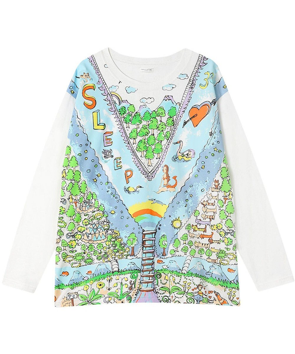 tsumori chisato SLEEP ツモリチサト トップス 綿100%(本体) 天竺素材 長袖 ルームウエア レディース UTX509 /ワコール 