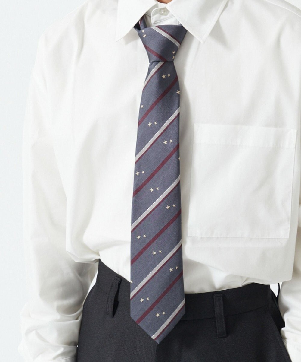 WEGO 【SCHOOLITEM】メンズエンブレム柄スクールネクタイ 