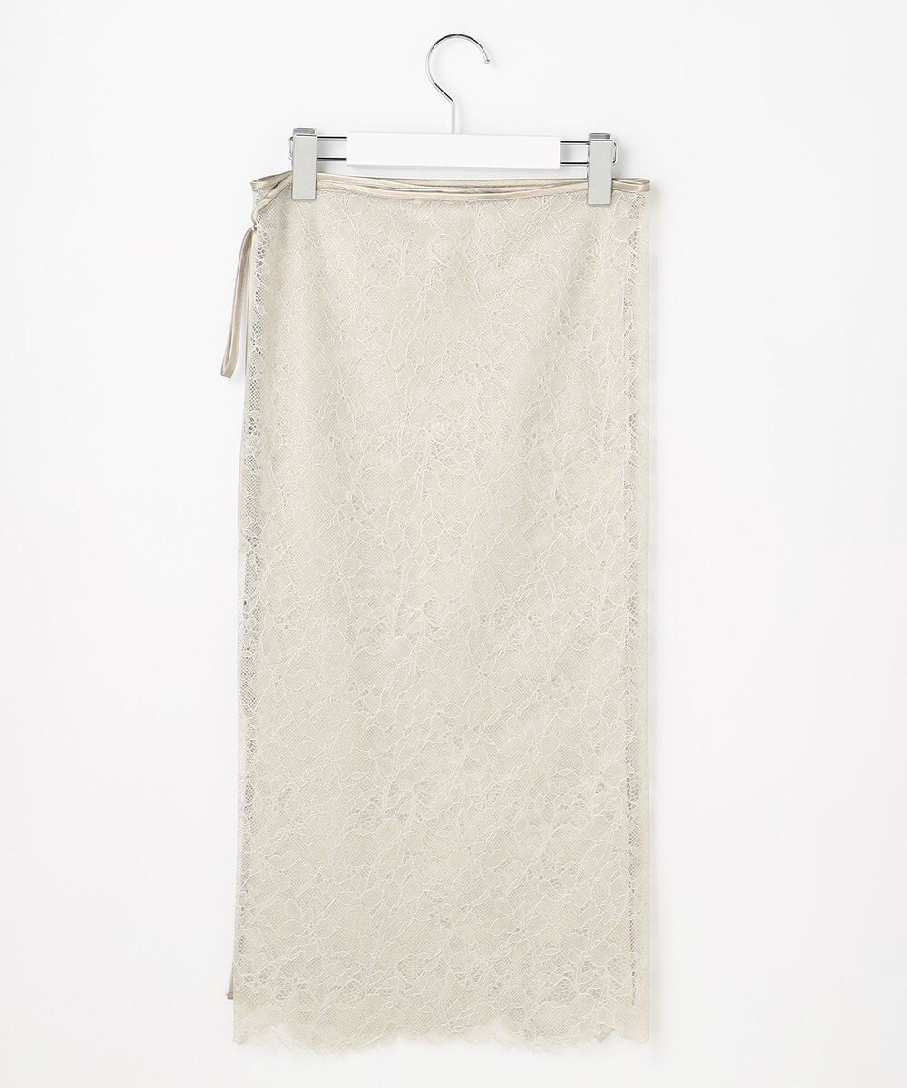 自由区 ラップレース スカート 